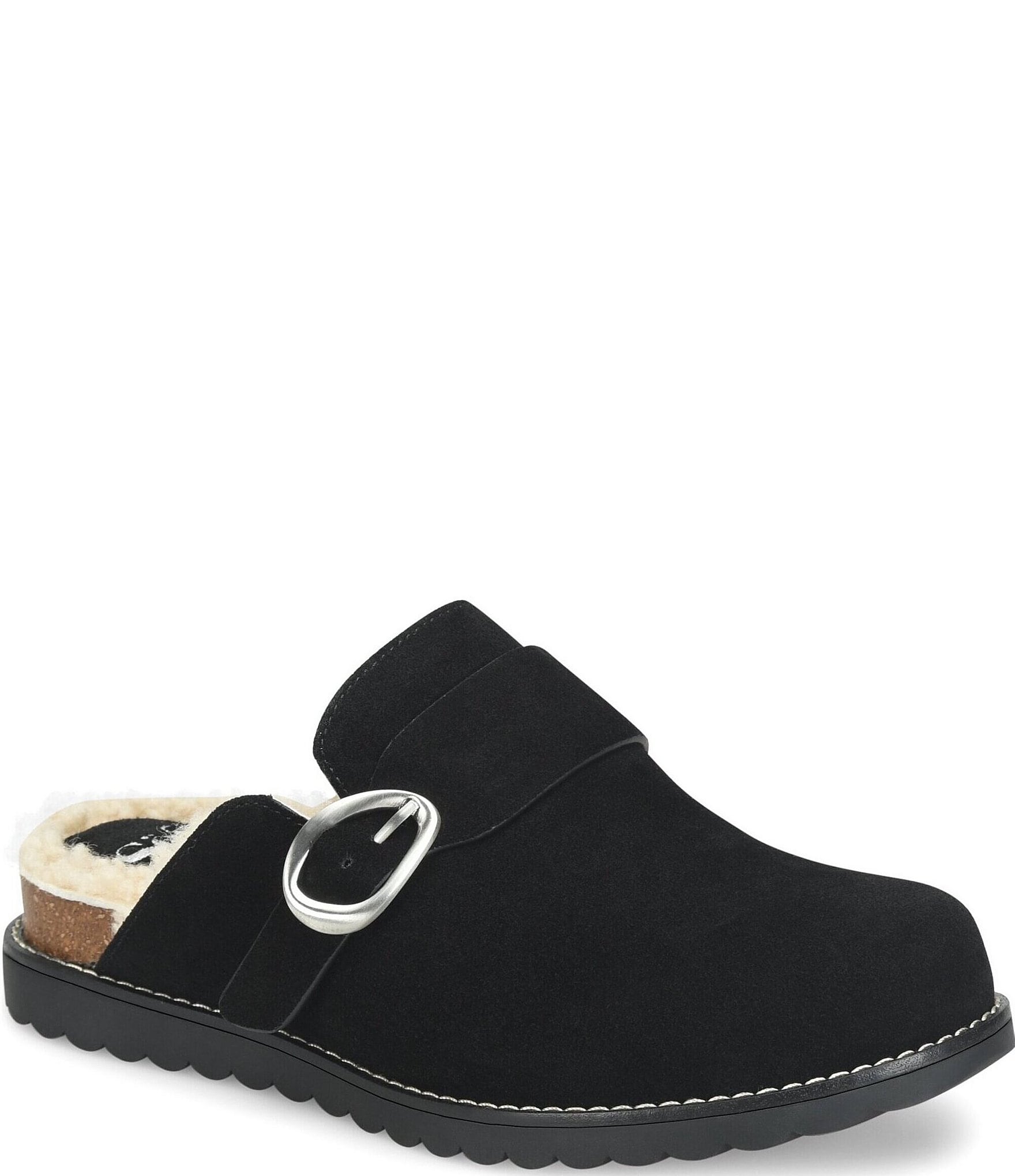 Sofft Angela Suede Shearling Clogs