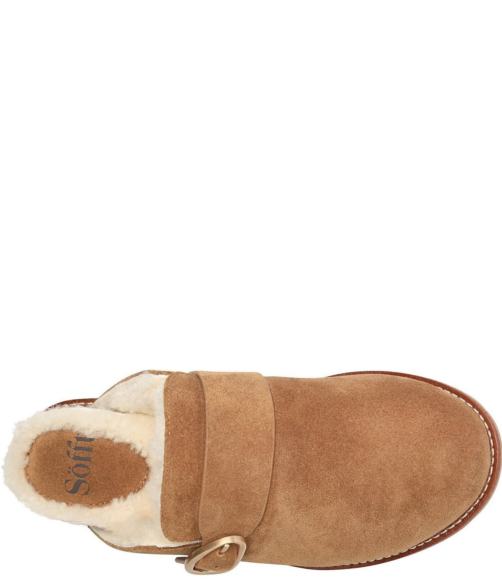 Sofft Angela Suede Shearling Clogs