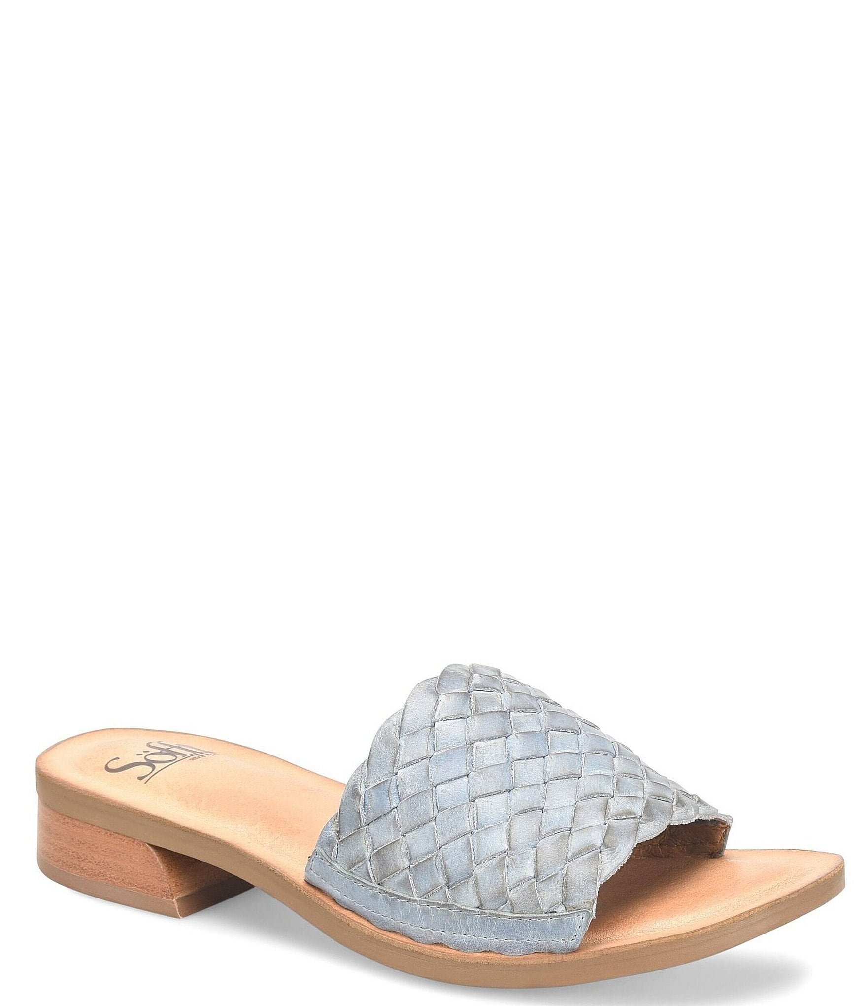 Sofft Ardee Woven Leather Slides | Dillard's