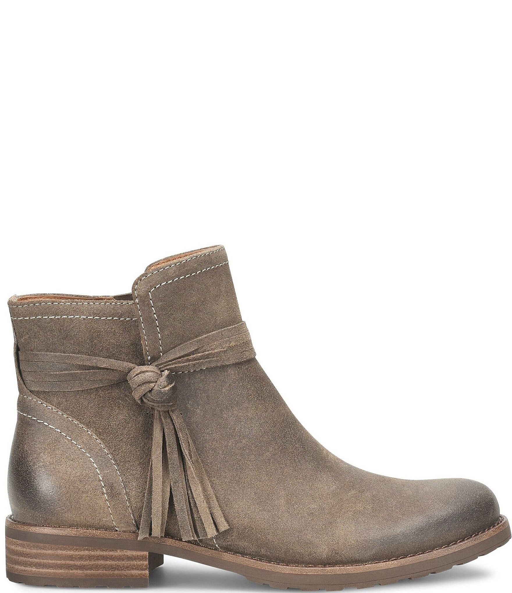 Sofft Blake Waterproof Suede Tassel Booties
