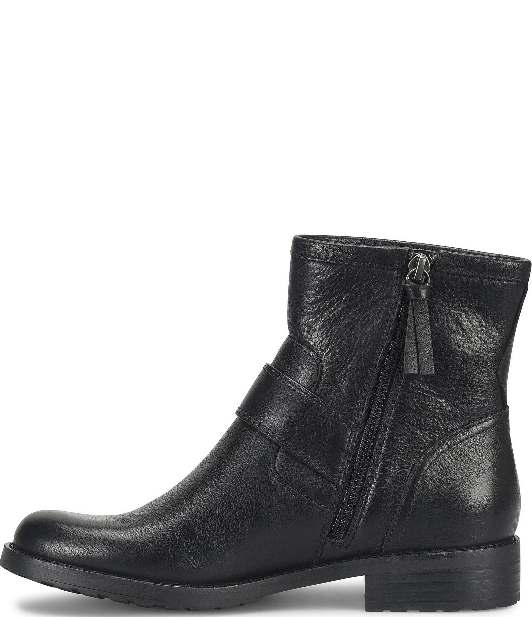 Sofft Brie Waterproof Leather Short Moto Booties