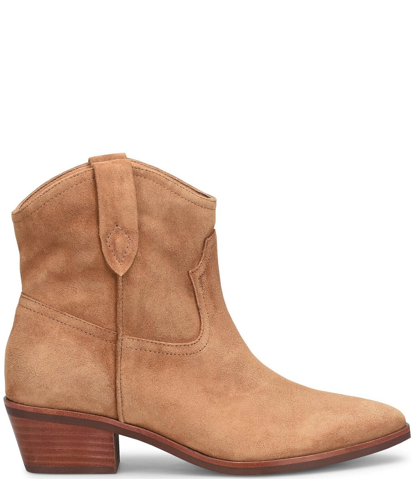 Sofft Cambridge Western Suede Pull Tab Booties