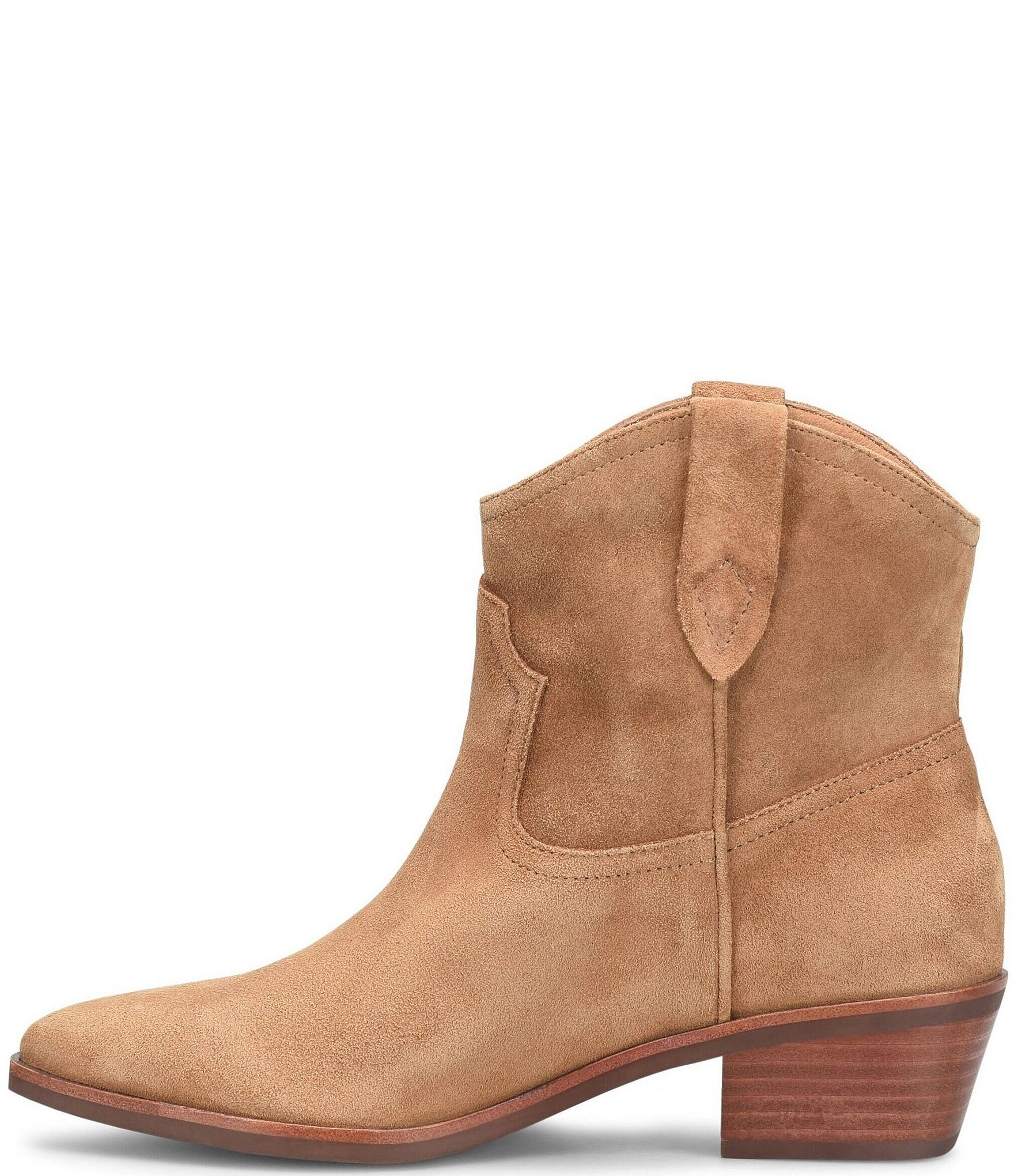 Sofft Cambridge Western Suede Pull Tab Booties