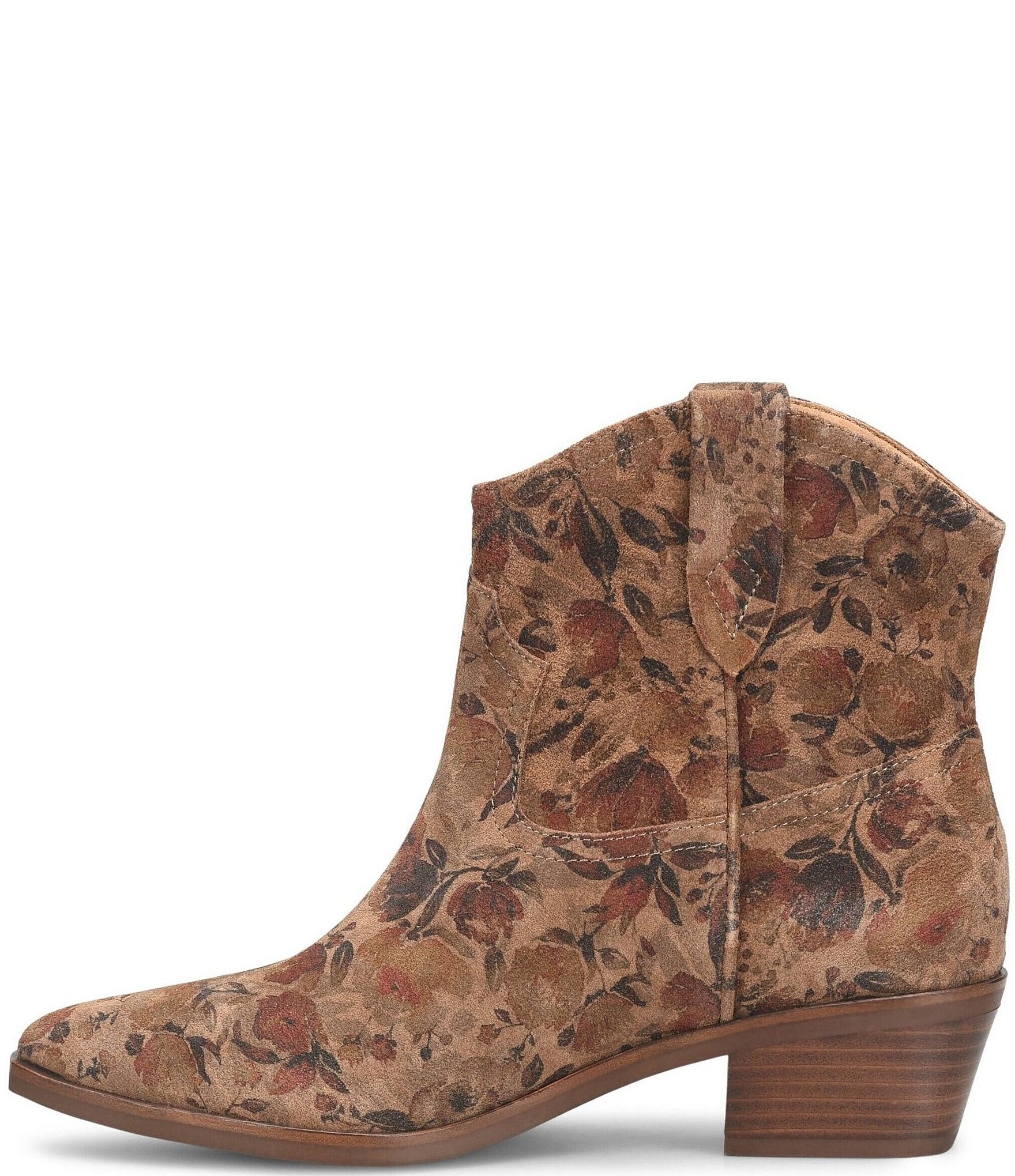 Sofft Cambridge Western Suede Pull Tab Booties