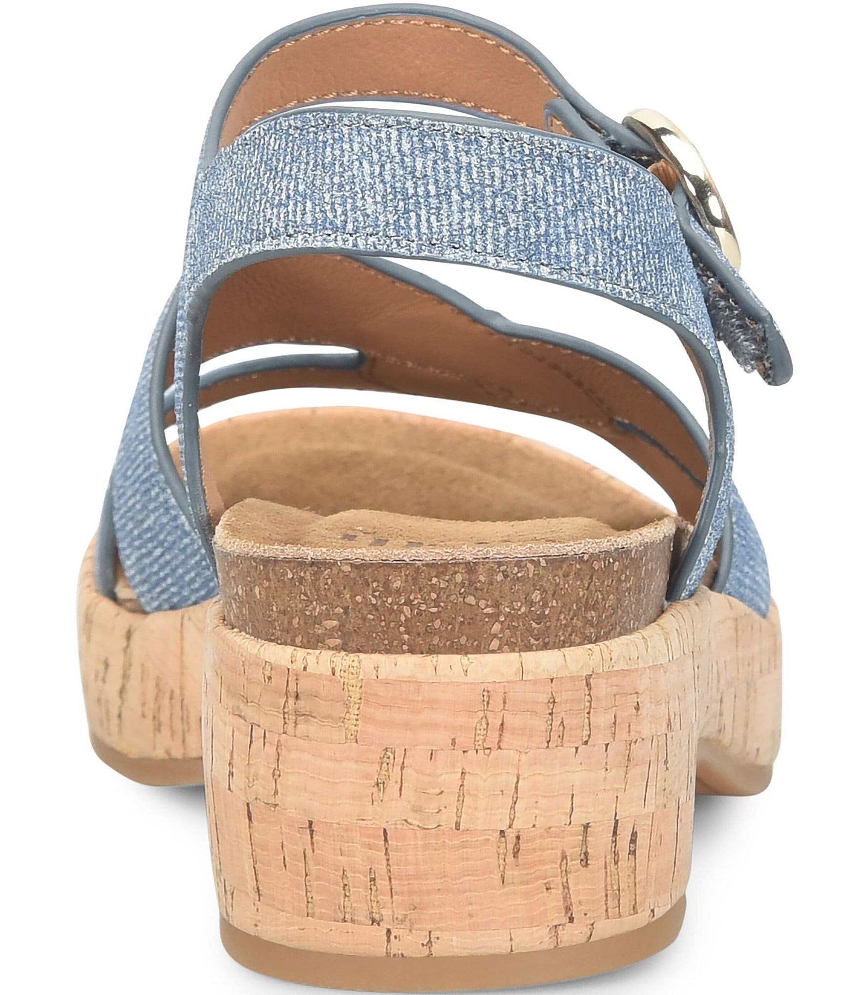 Sofft Capri Suede Cork Wedge Sandals