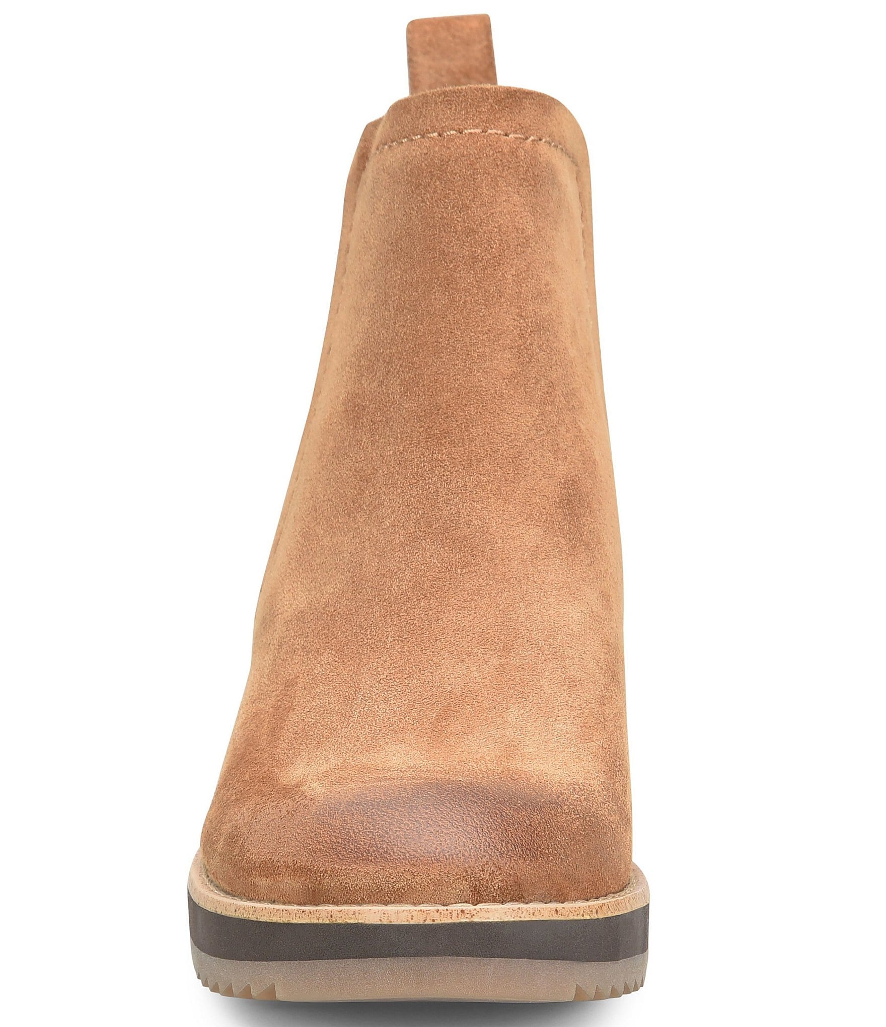 Sofft Emeree Waterproof Suede Leather Wedge Chelsea Booties