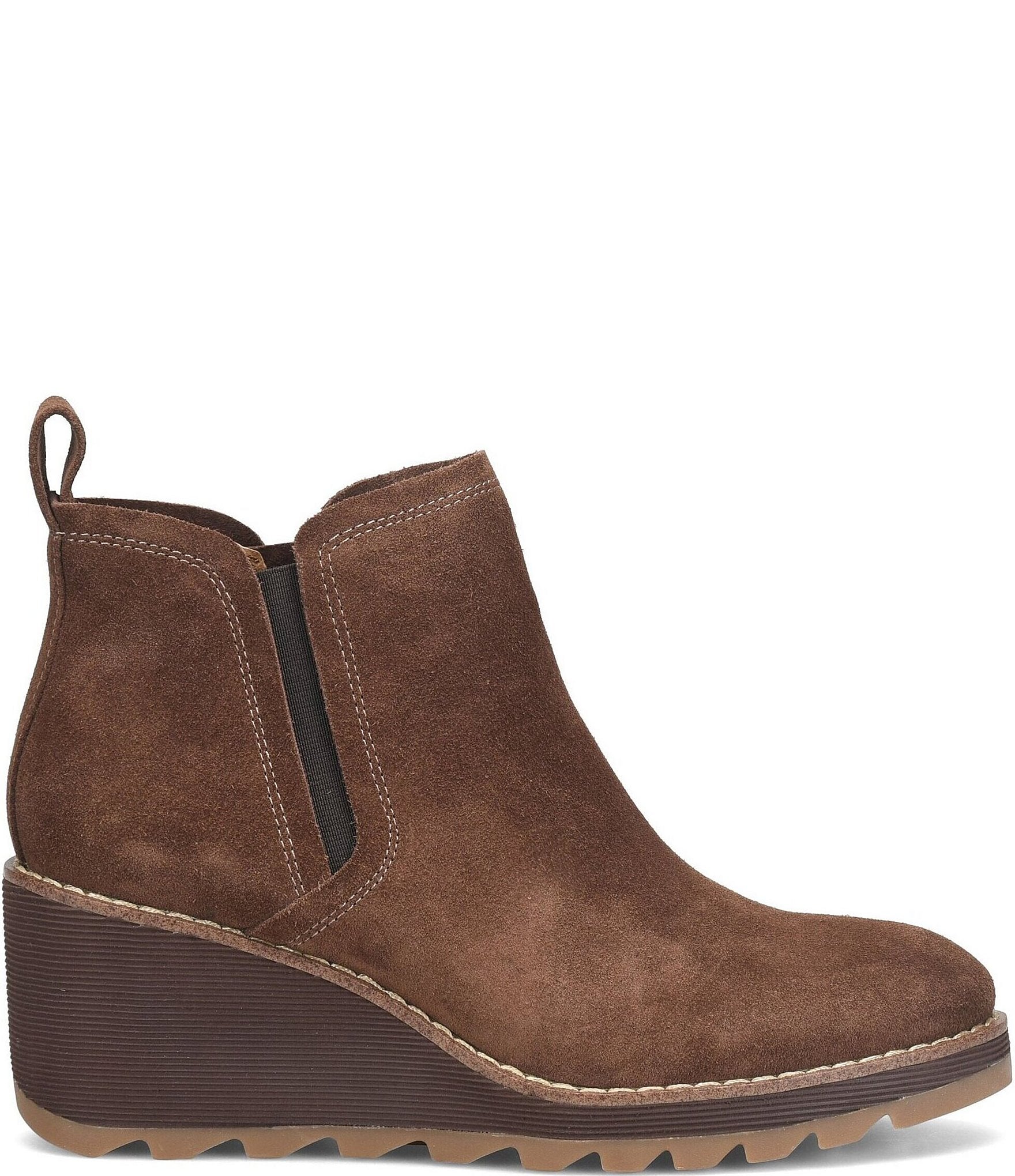 Sofft Emma Suede Wedge Ankle Booties