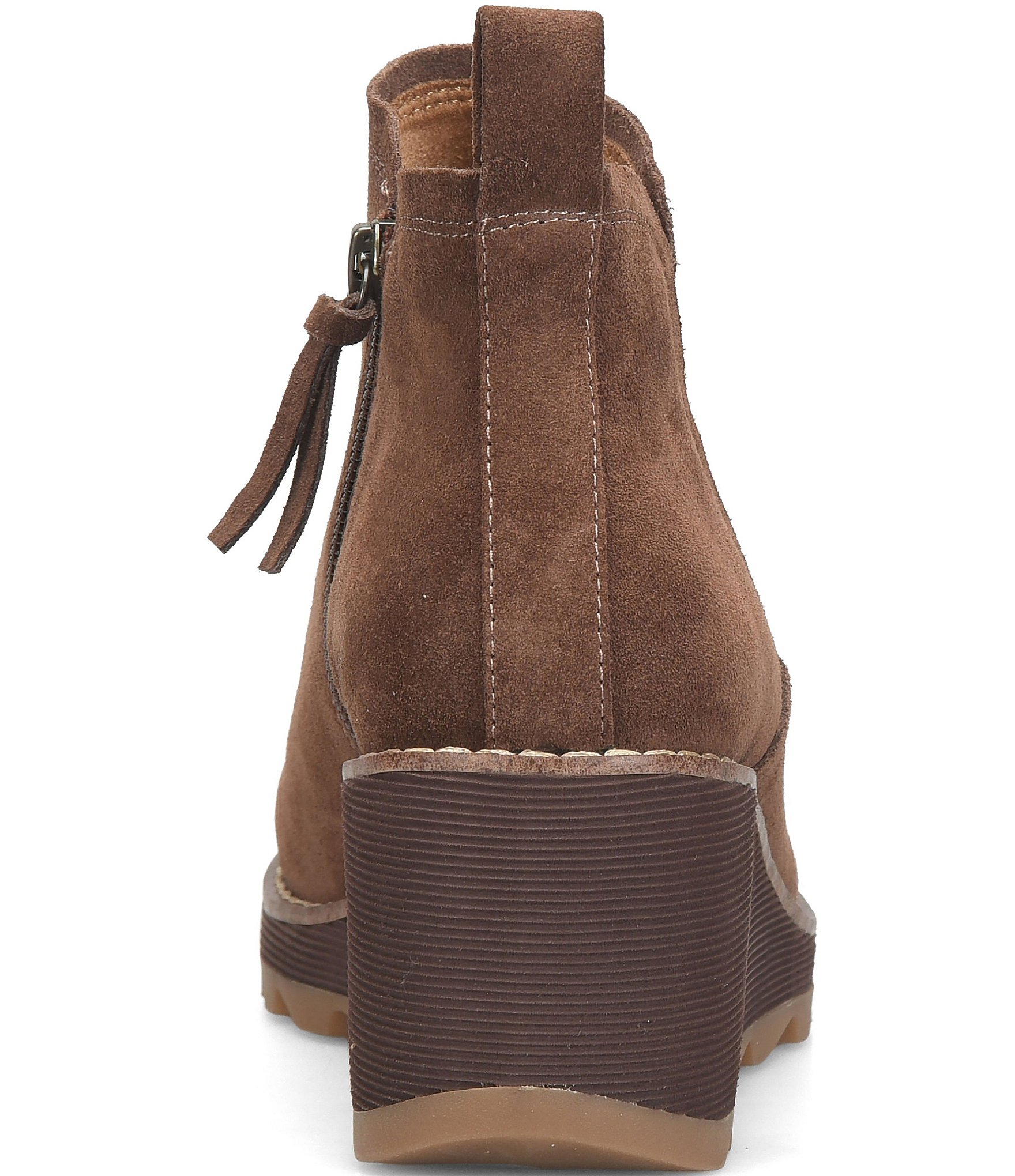 Sofft Emma Suede Wedge Ankle Booties