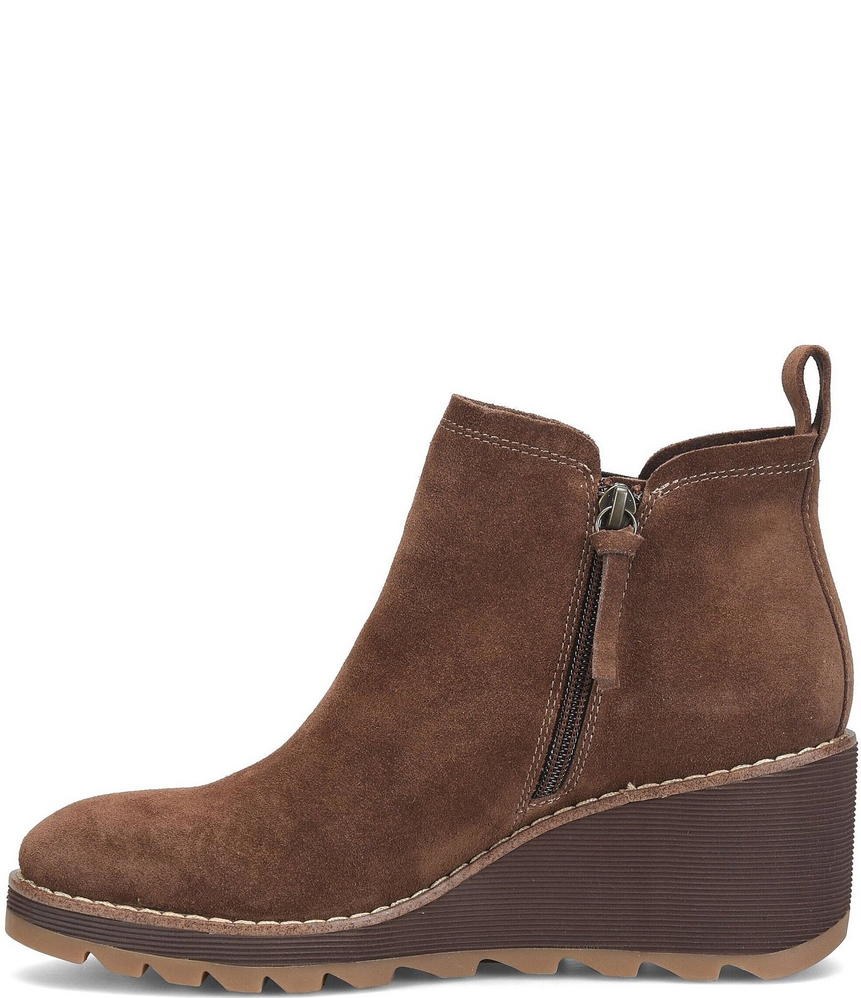Sofft Emma Suede Wedge Ankle Booties