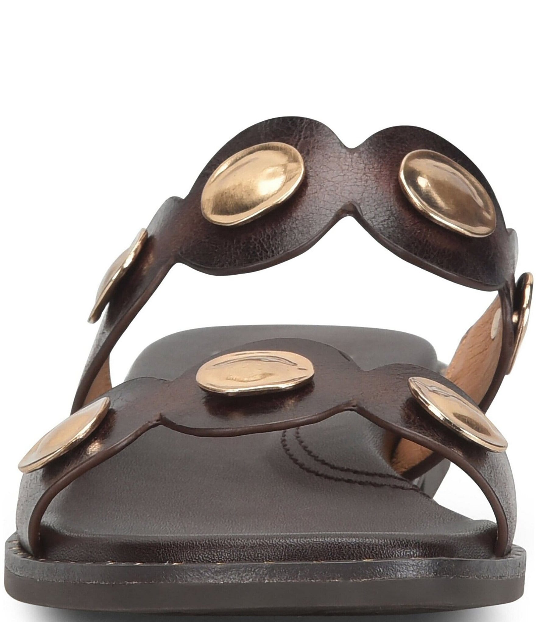 Sofft Ezra Studded Leather Slide Sandals