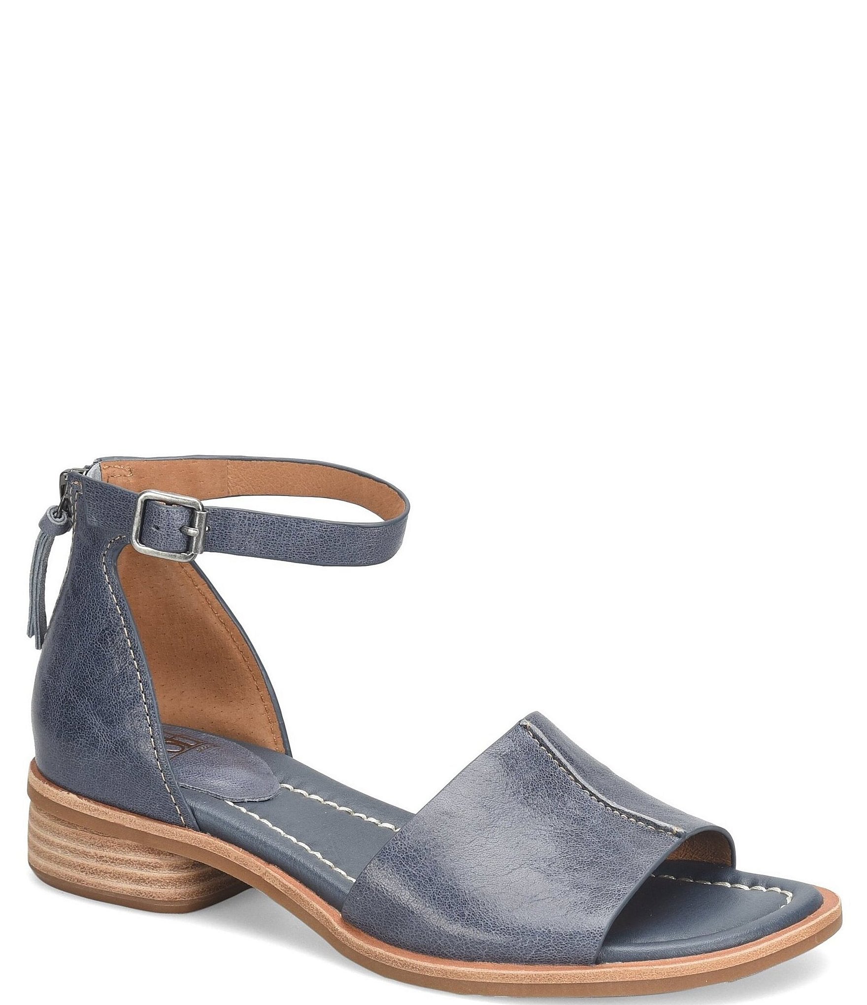 Sofft Faxyn Leather Ankle Strap Sandals Dillards 