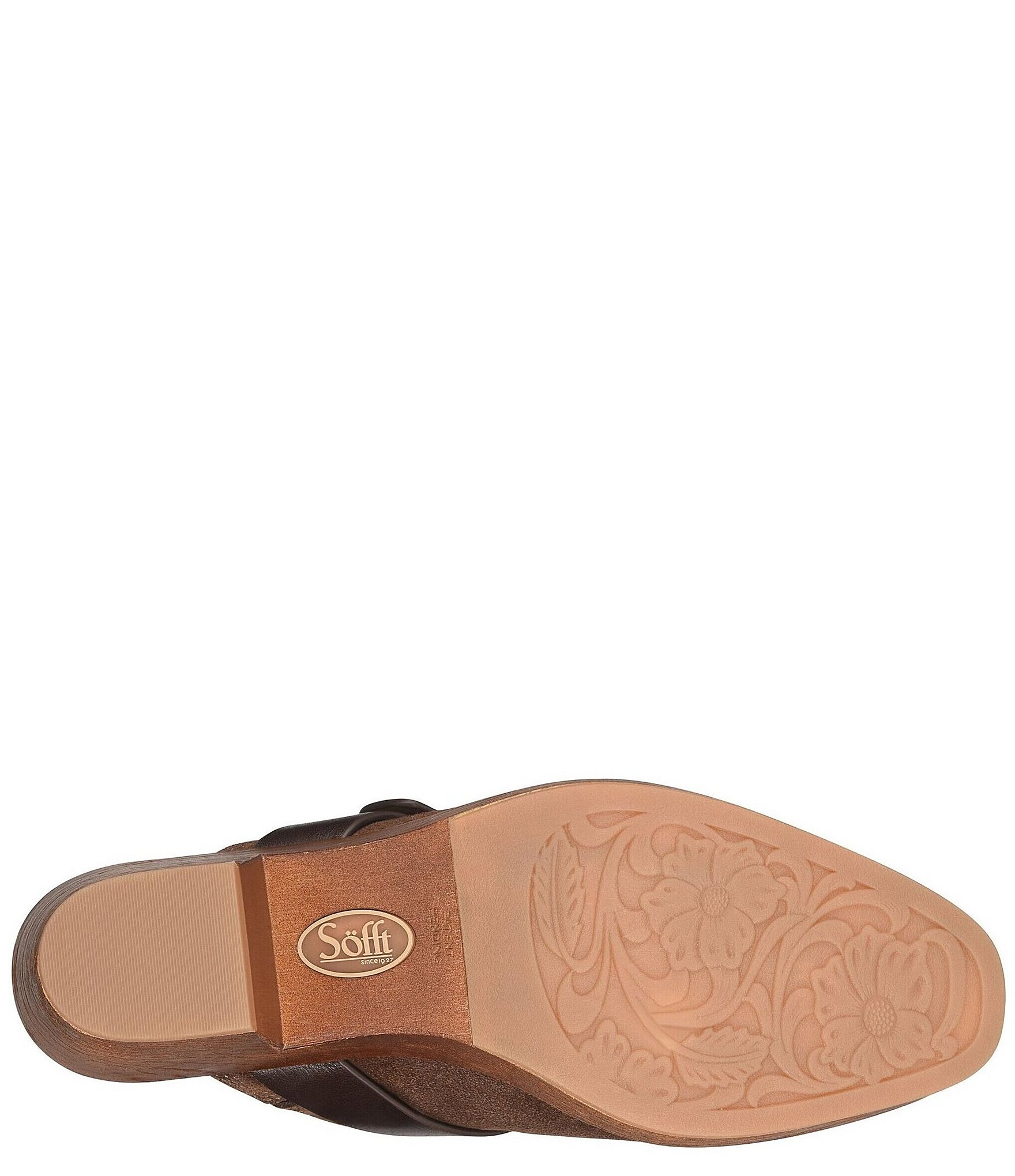 Sofft Giovanna Suede Buckle Clog