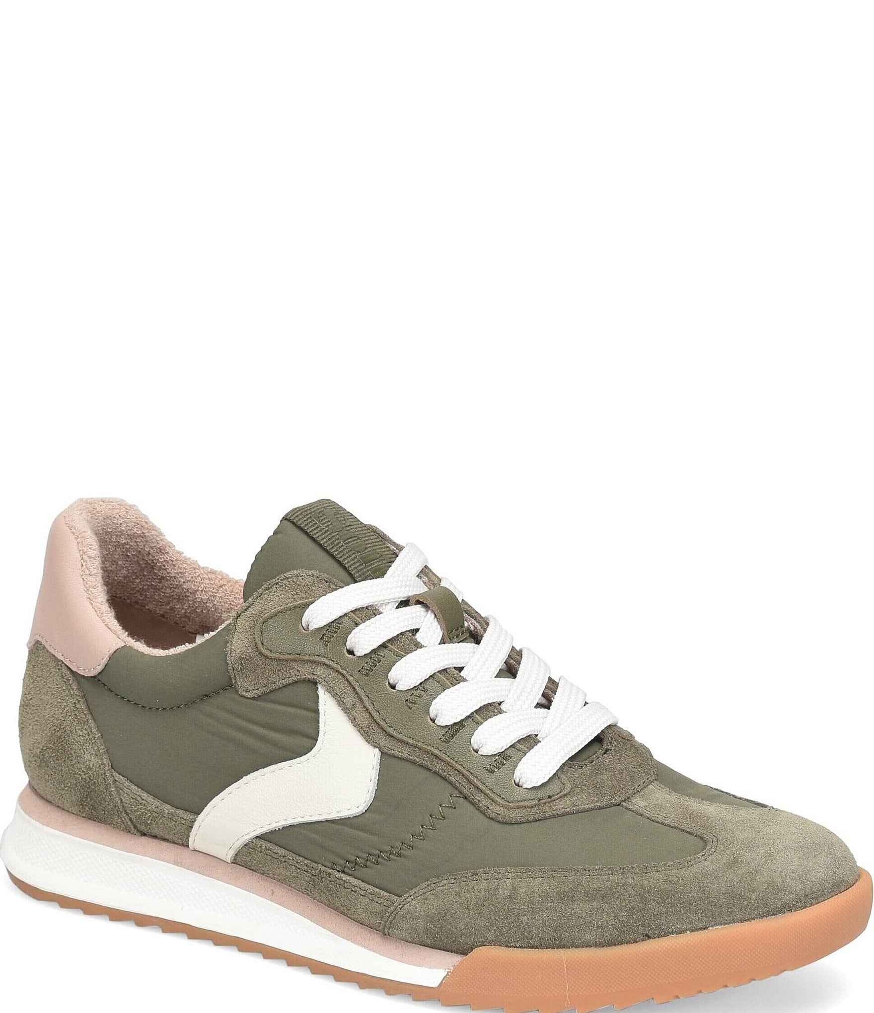 Sofft Kat Suede and Nylon Retro Sneakers