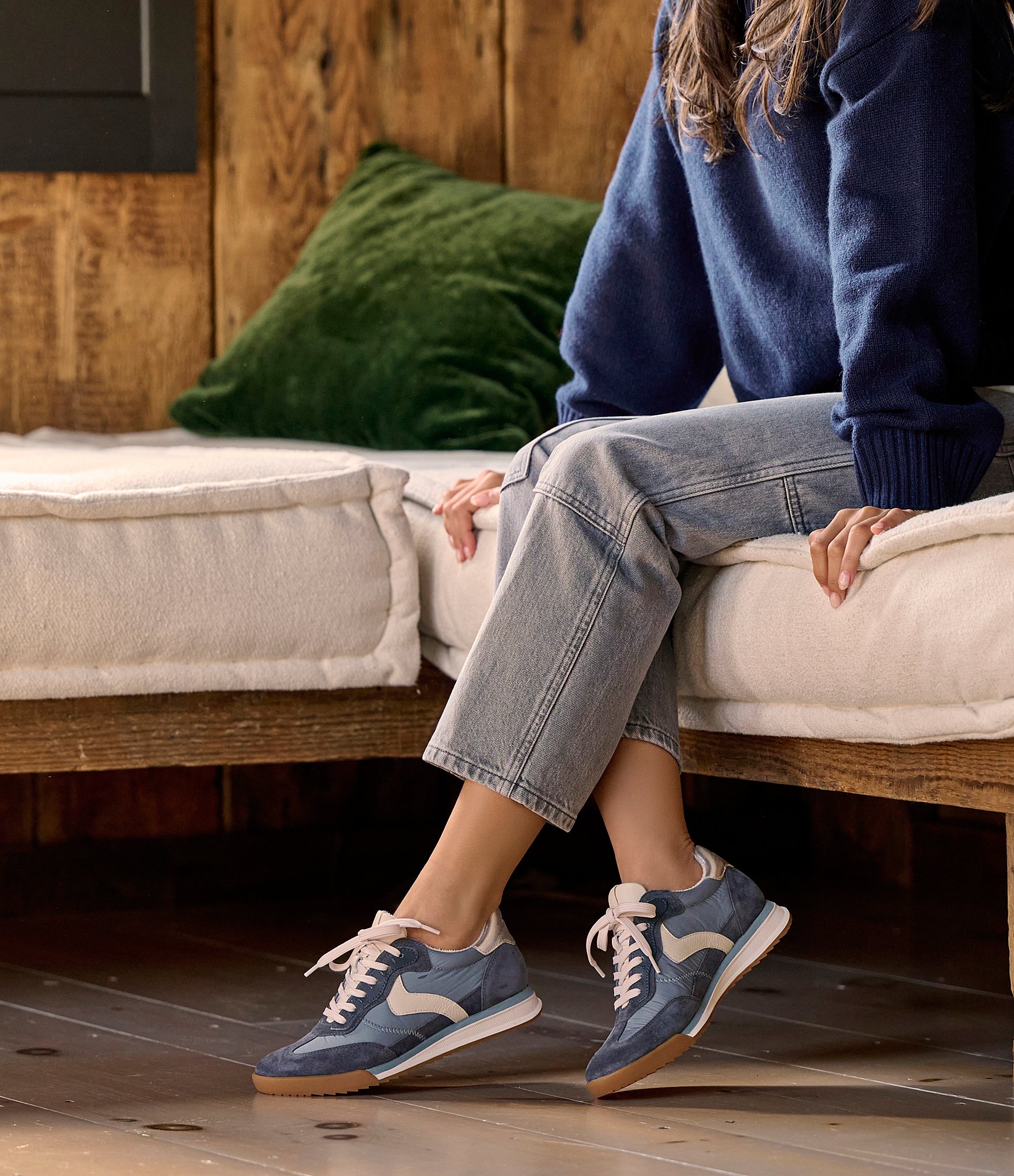 Sofft Kat Suede and Nylon Retro Sneakers