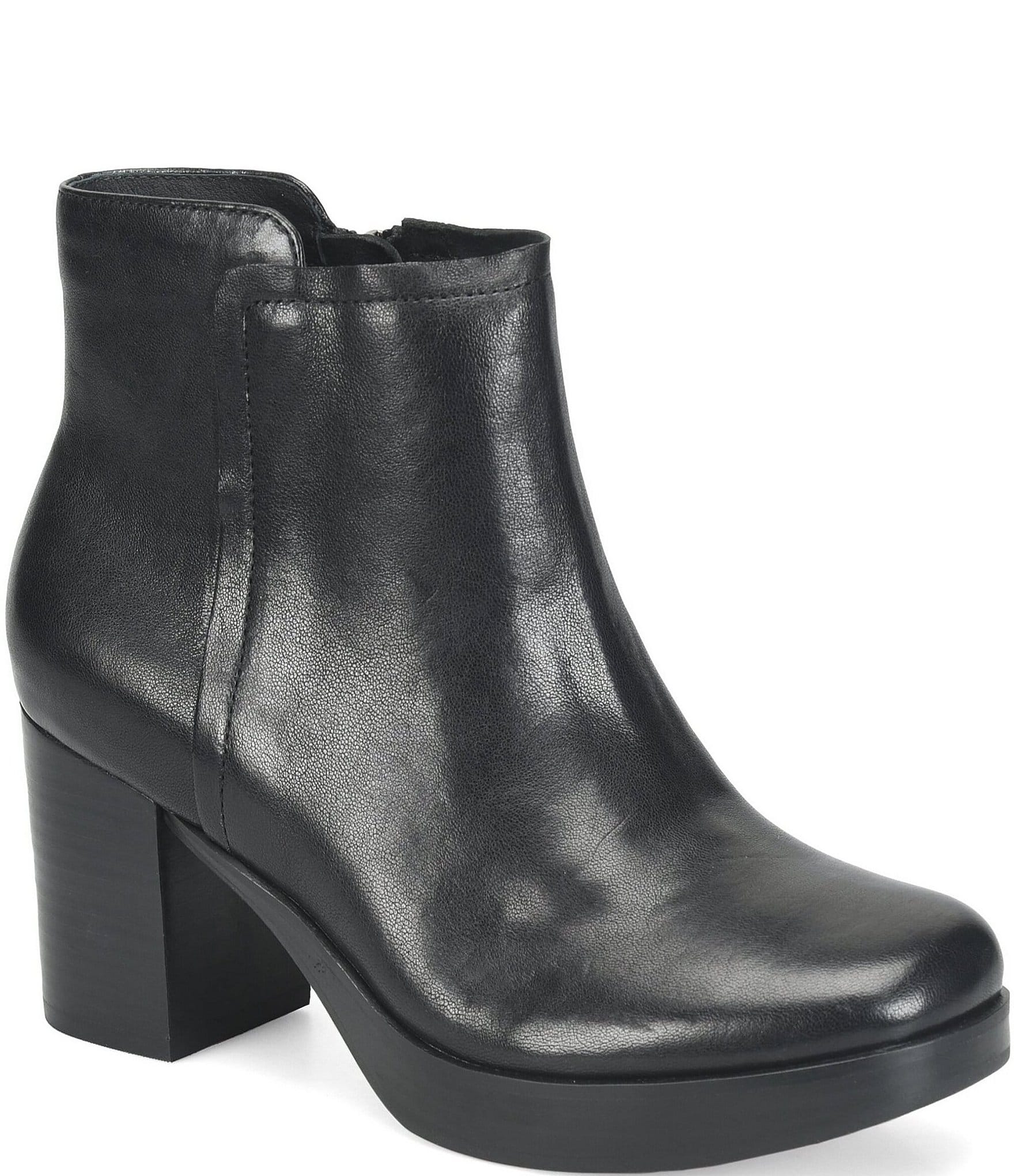 Sofft Kendall Leather Platform Booties