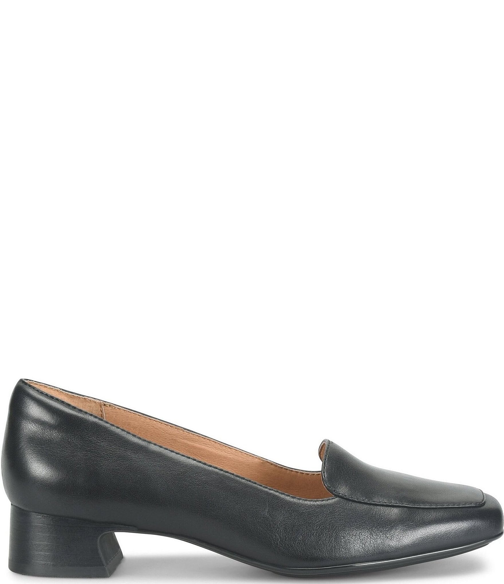 Sofft Lavender Leather Moc Toe Loafer Pumps