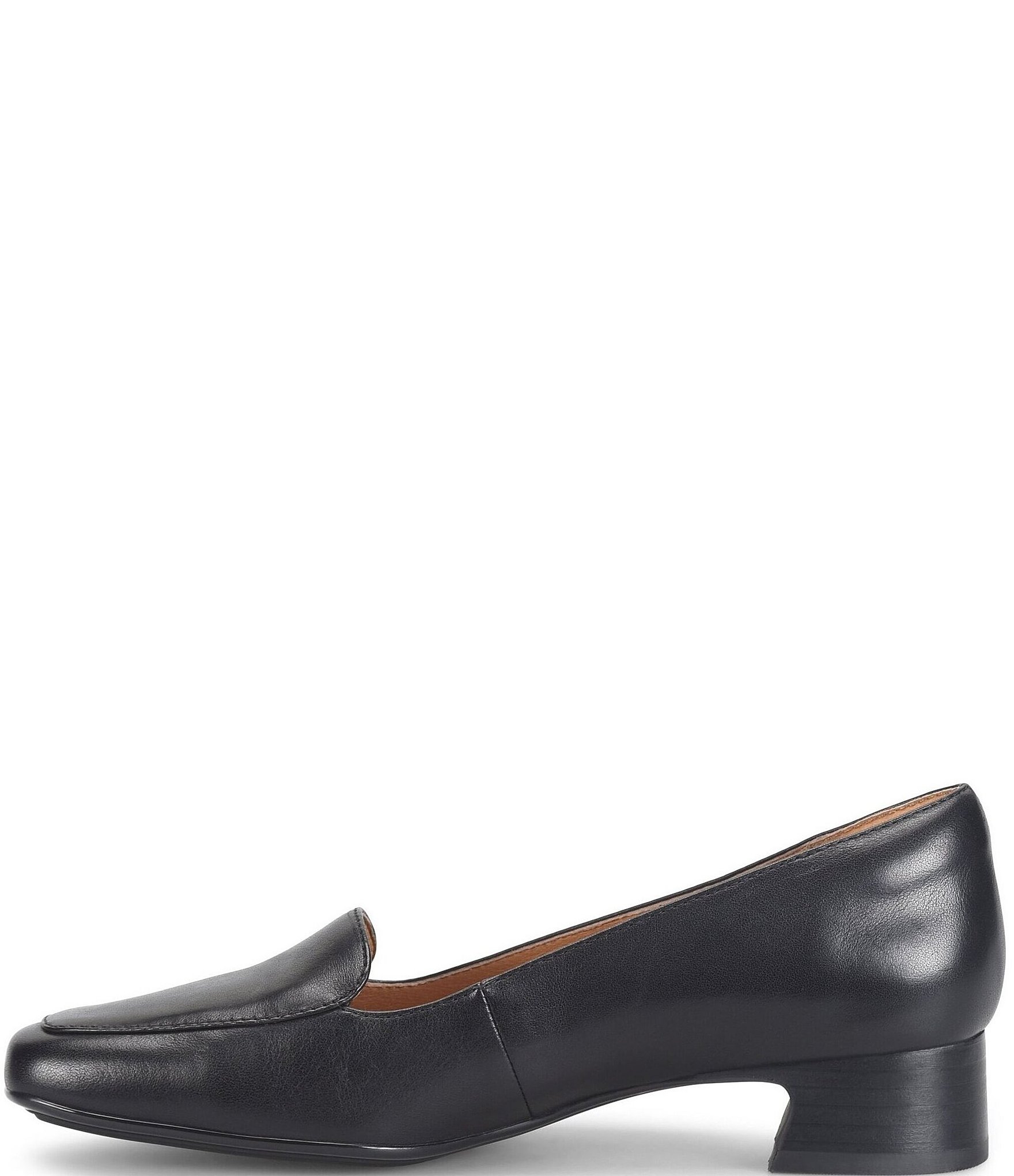 Sofft Lavender Leather Moc Toe Loafer Pumps