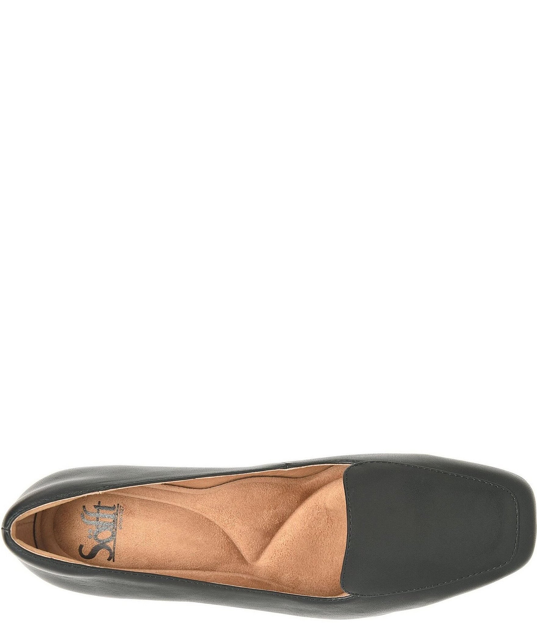 Sofft Lavender Leather Moc Toe Loafer Pumps