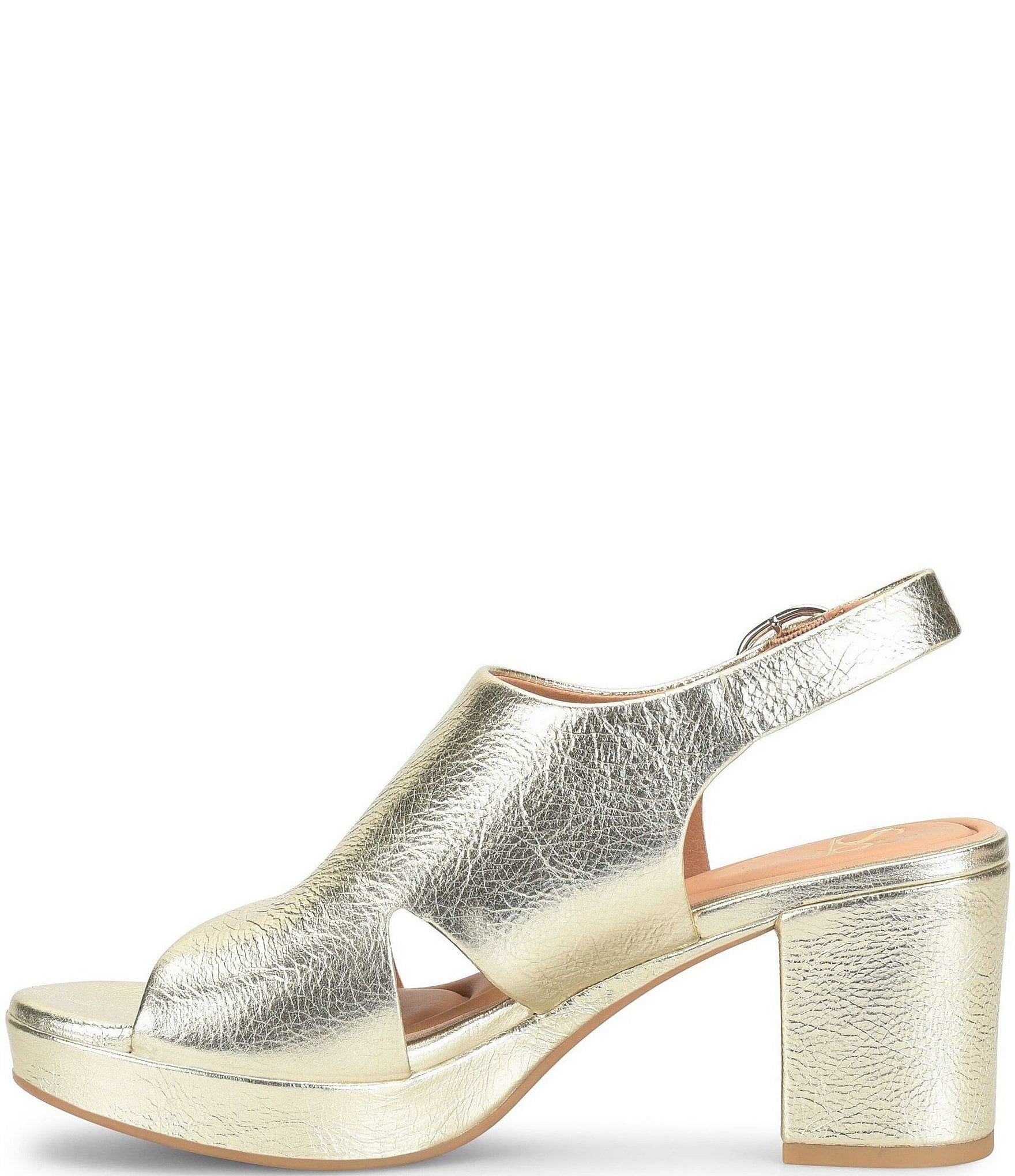 Sofft Liv Leather Block Platform Heels