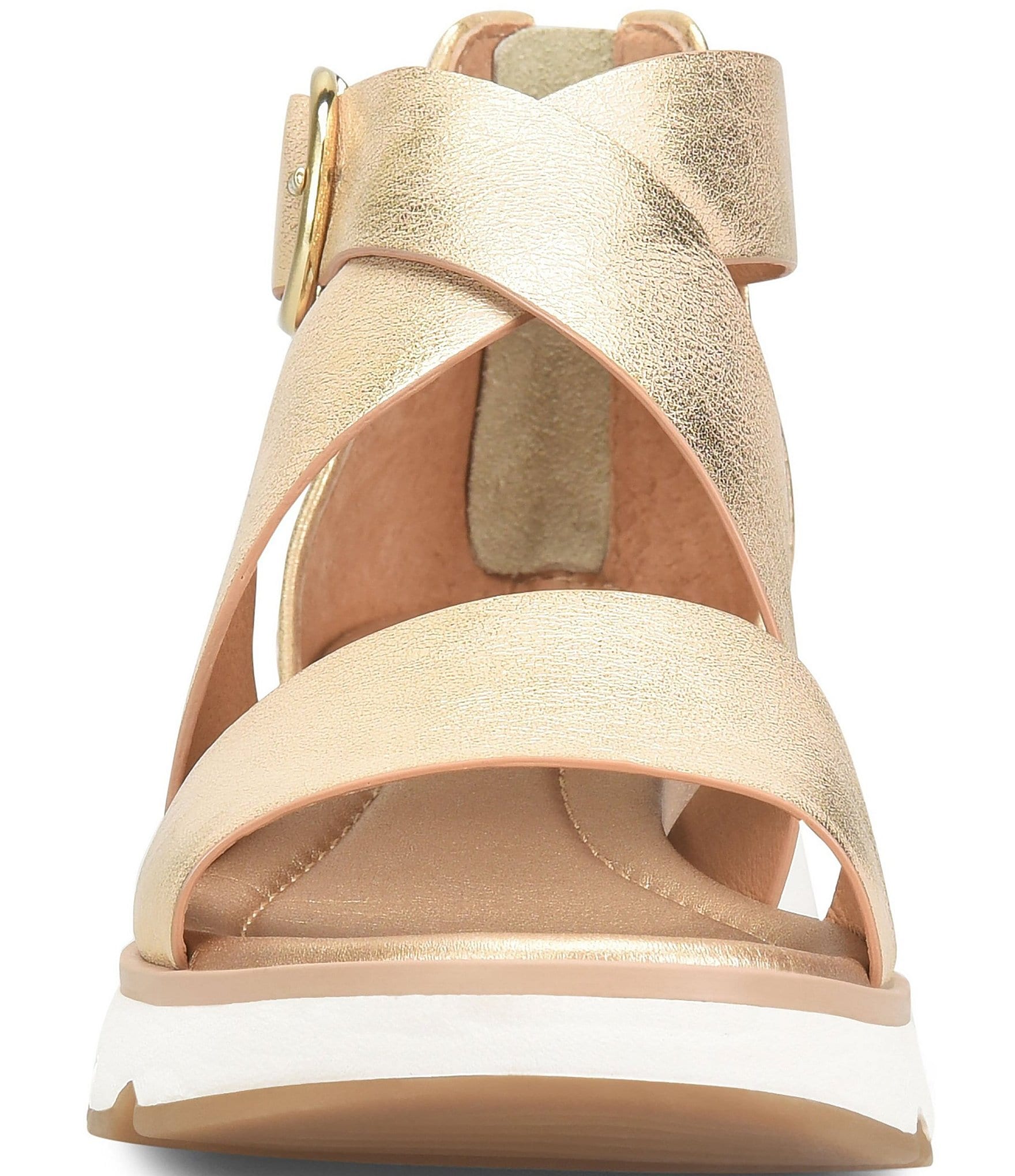 Sofft Mackenna Leather Ankle Strap Sandals