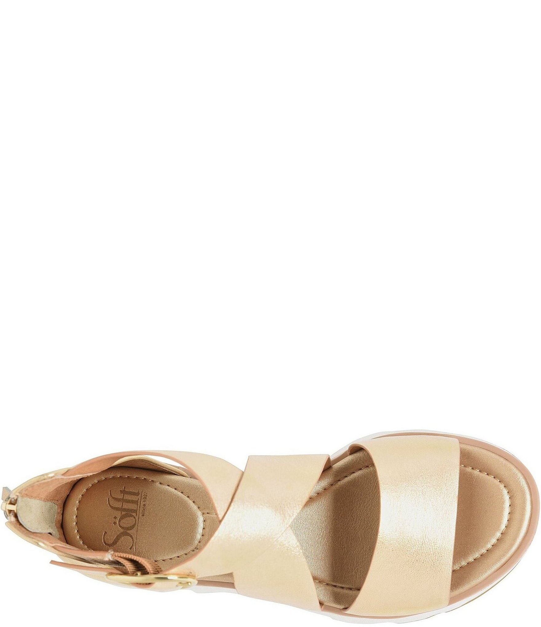 Sofft Mackenna Leather Ankle Strap Sandals