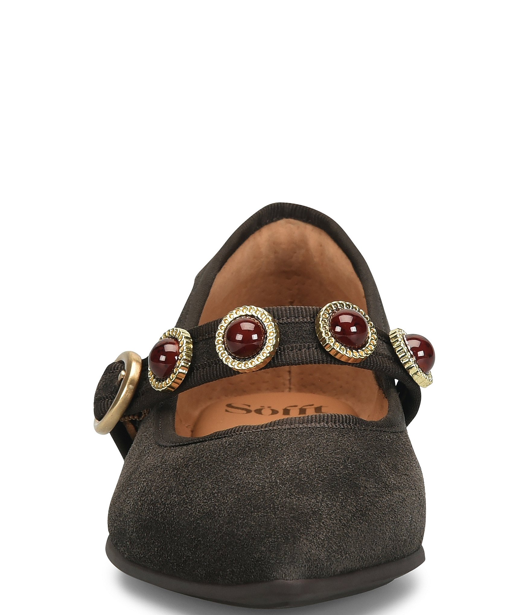 Sofft Mallory Suede Ornament Mary Jane Flats