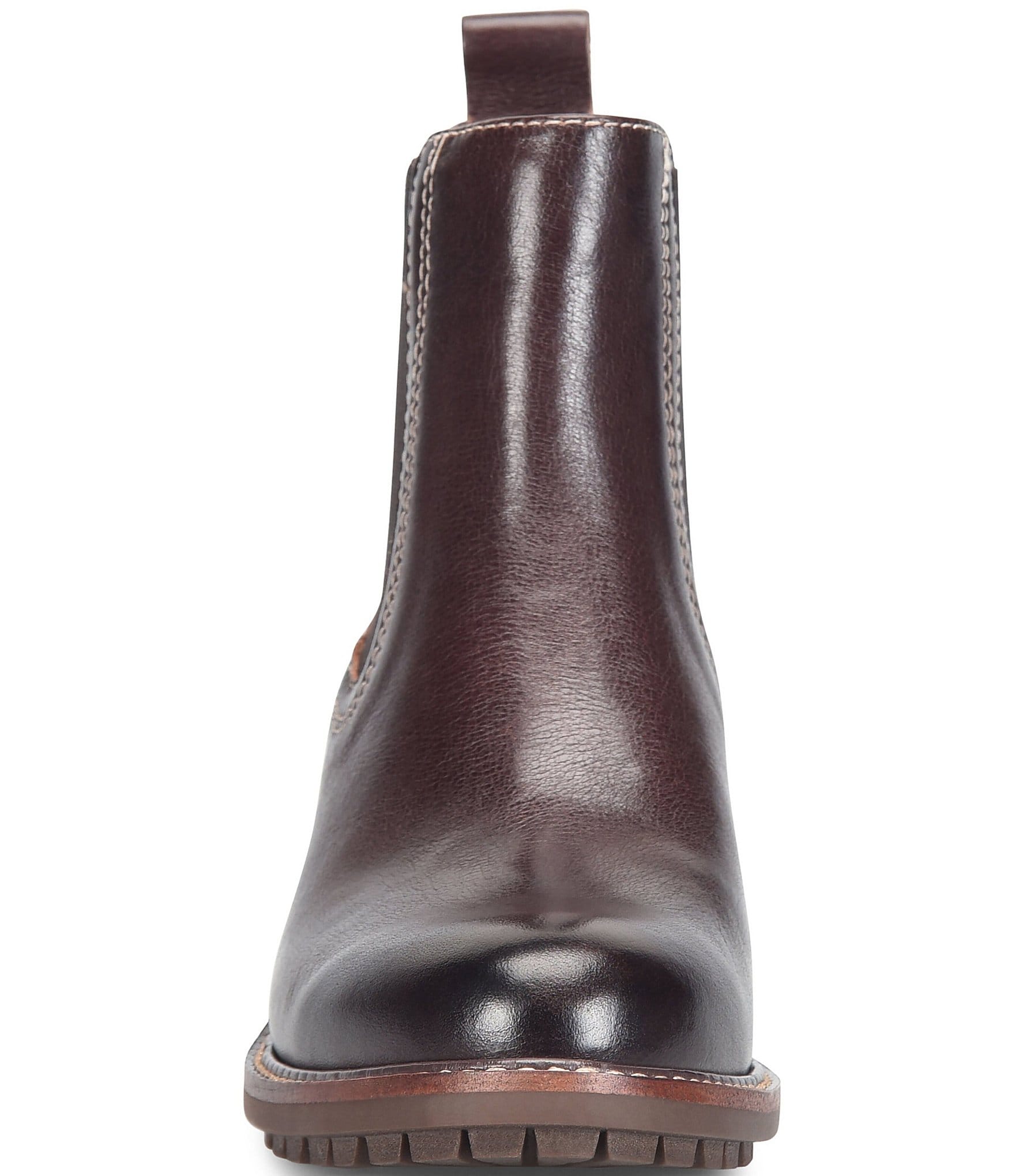 Sofft Martha Leather Block Heel Chelsea Booties