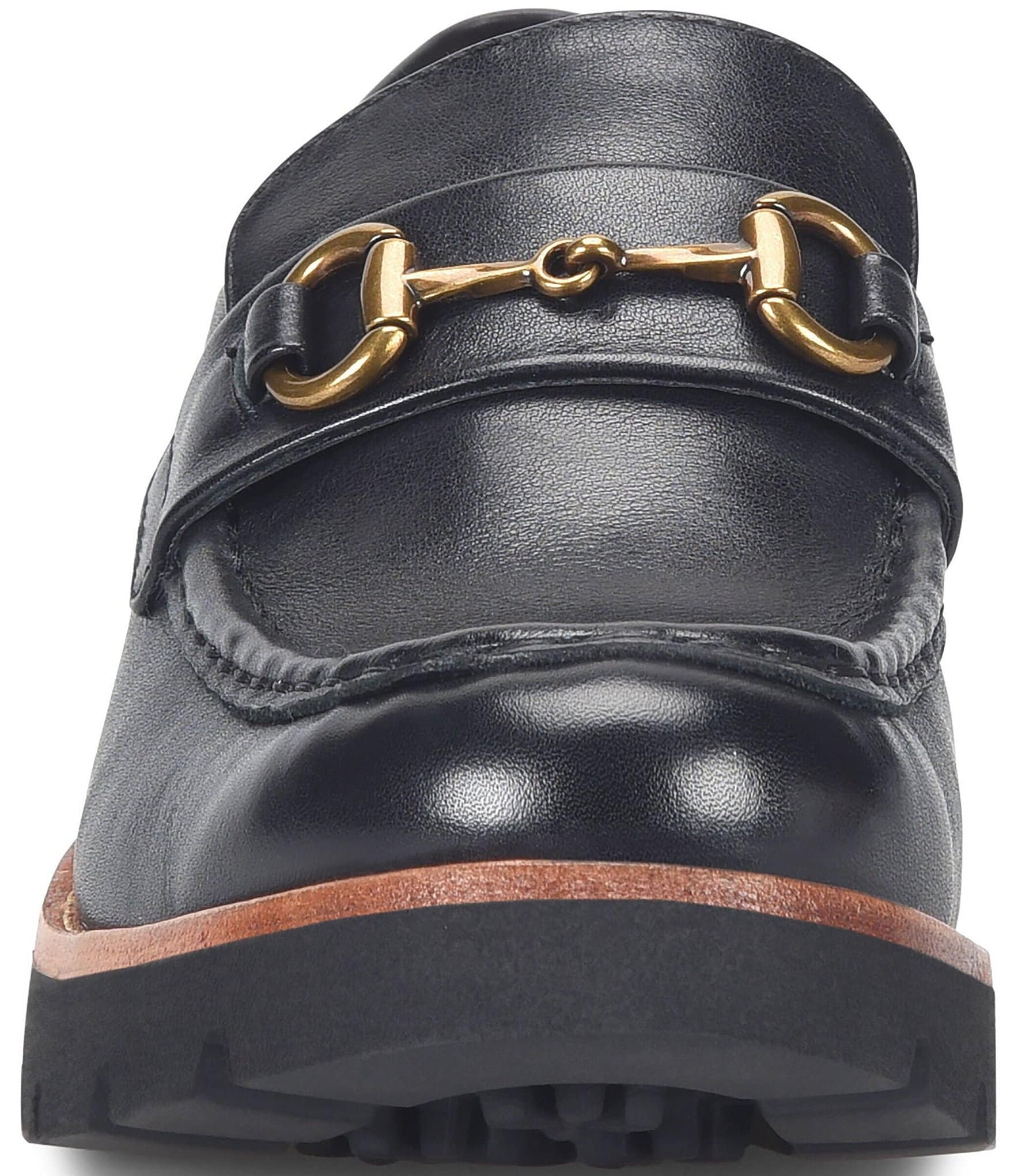 Sofft Prewitt Leather Bit Detail Lug Sole Loafers