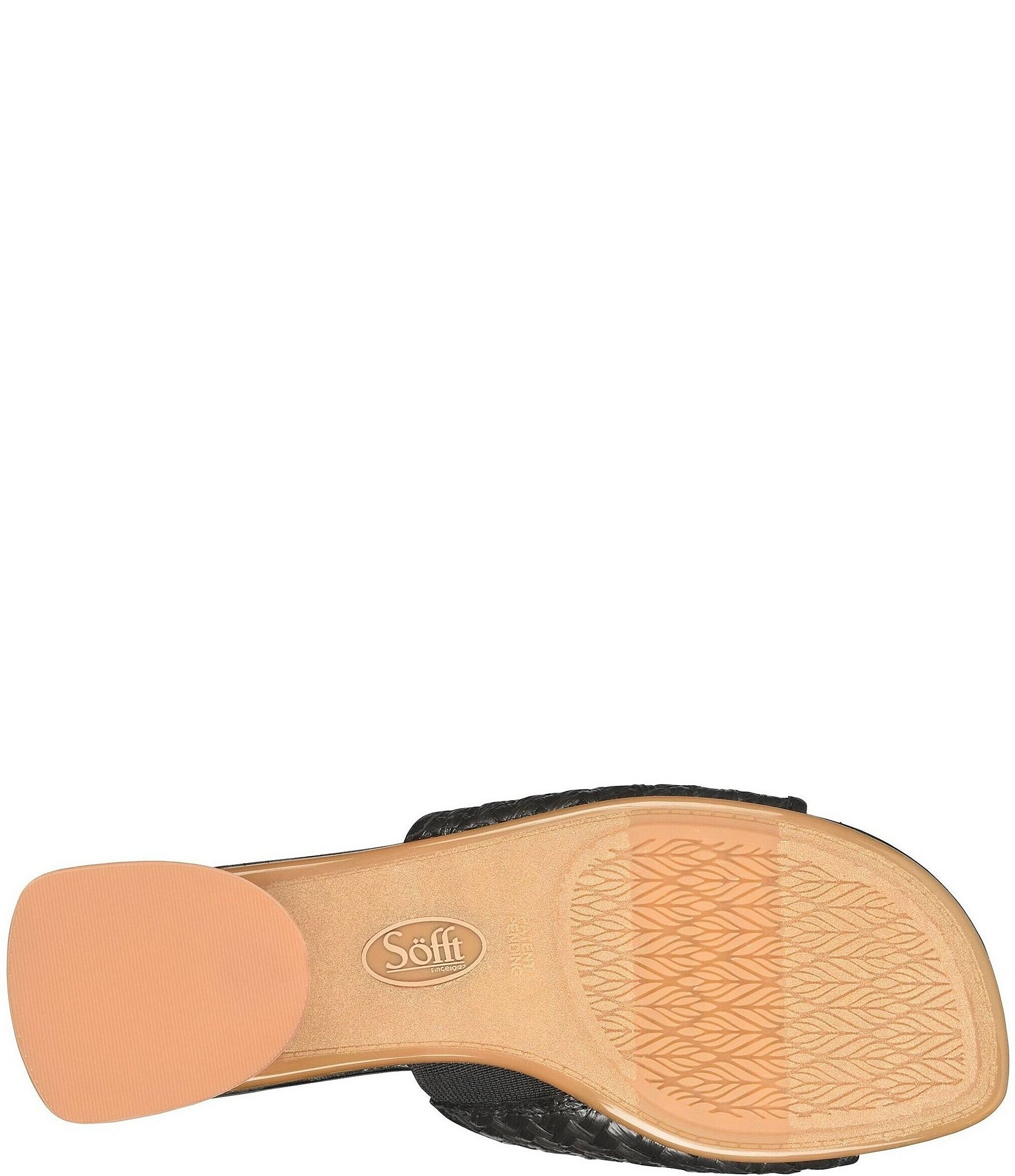 Sofft Sahara Woven Raffia Slide Sandals