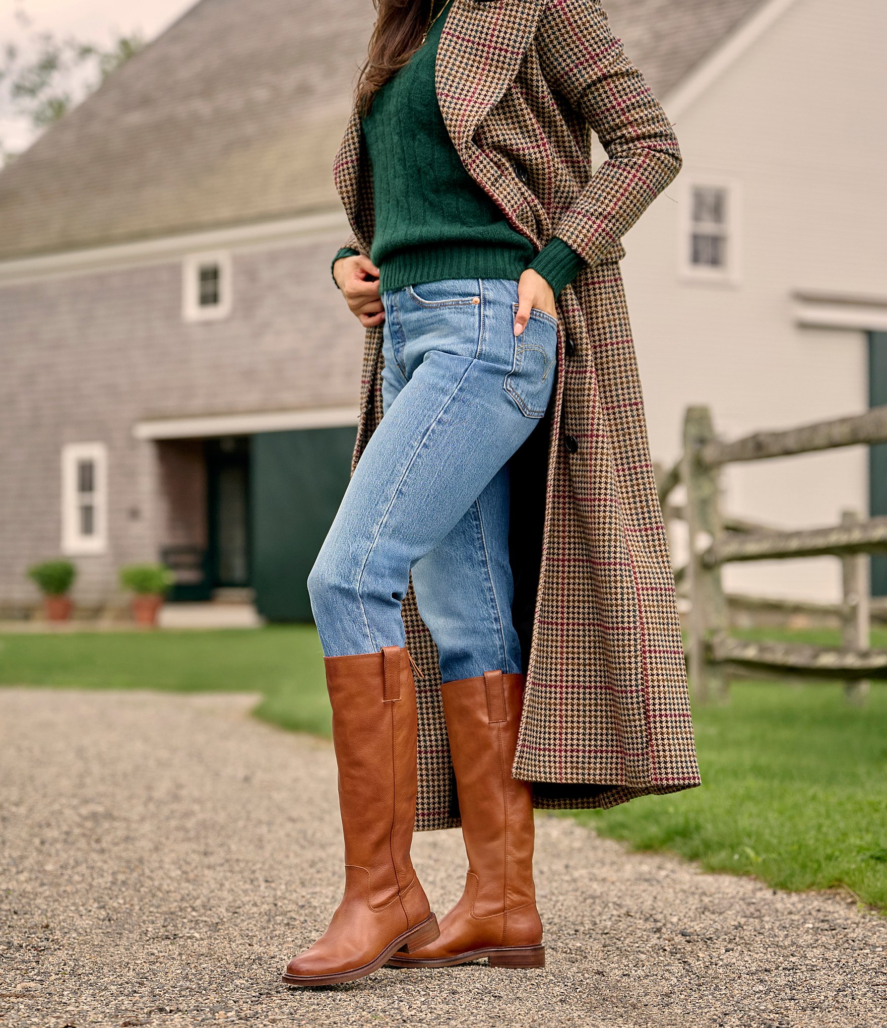 Sofft Samantha III Leather Waterproof Riding Boots