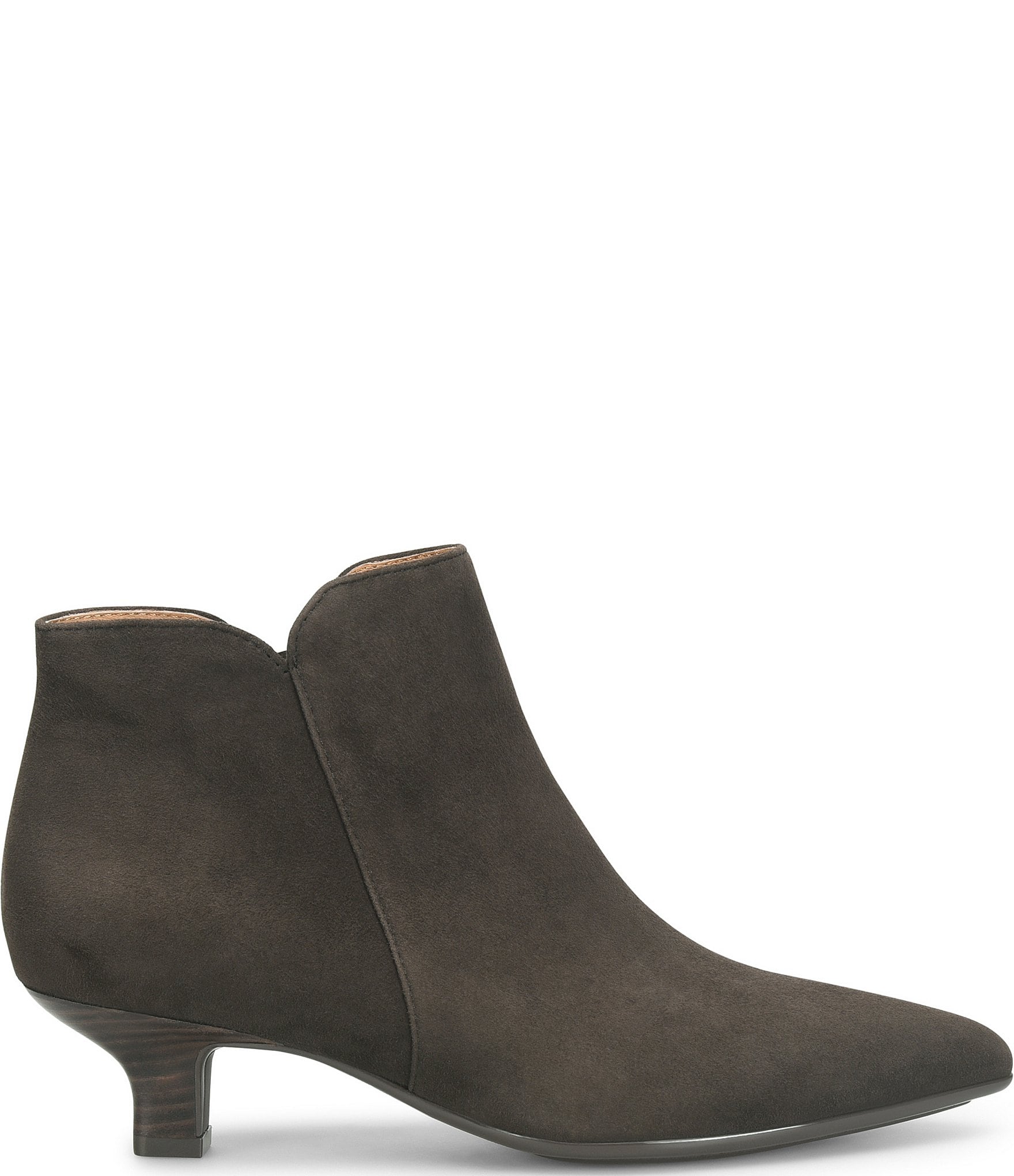 Sofft Sawyer Waterproof Suede Kitten Heel Dress Shooties