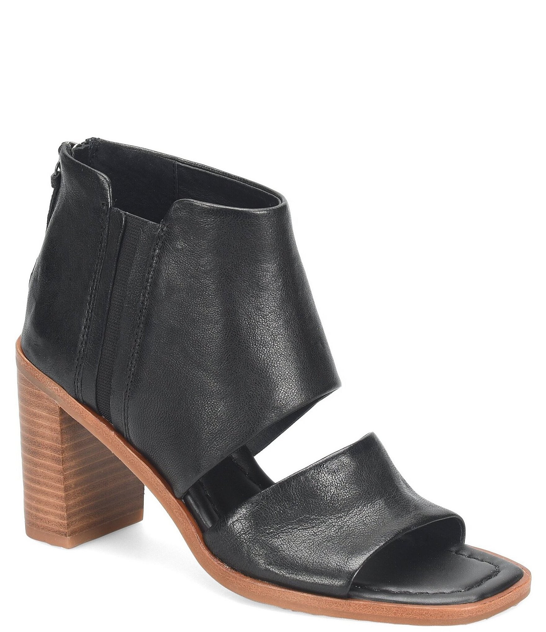 Sofft Sinclair Leather Cut-Out Sandal Booties | Dillard's