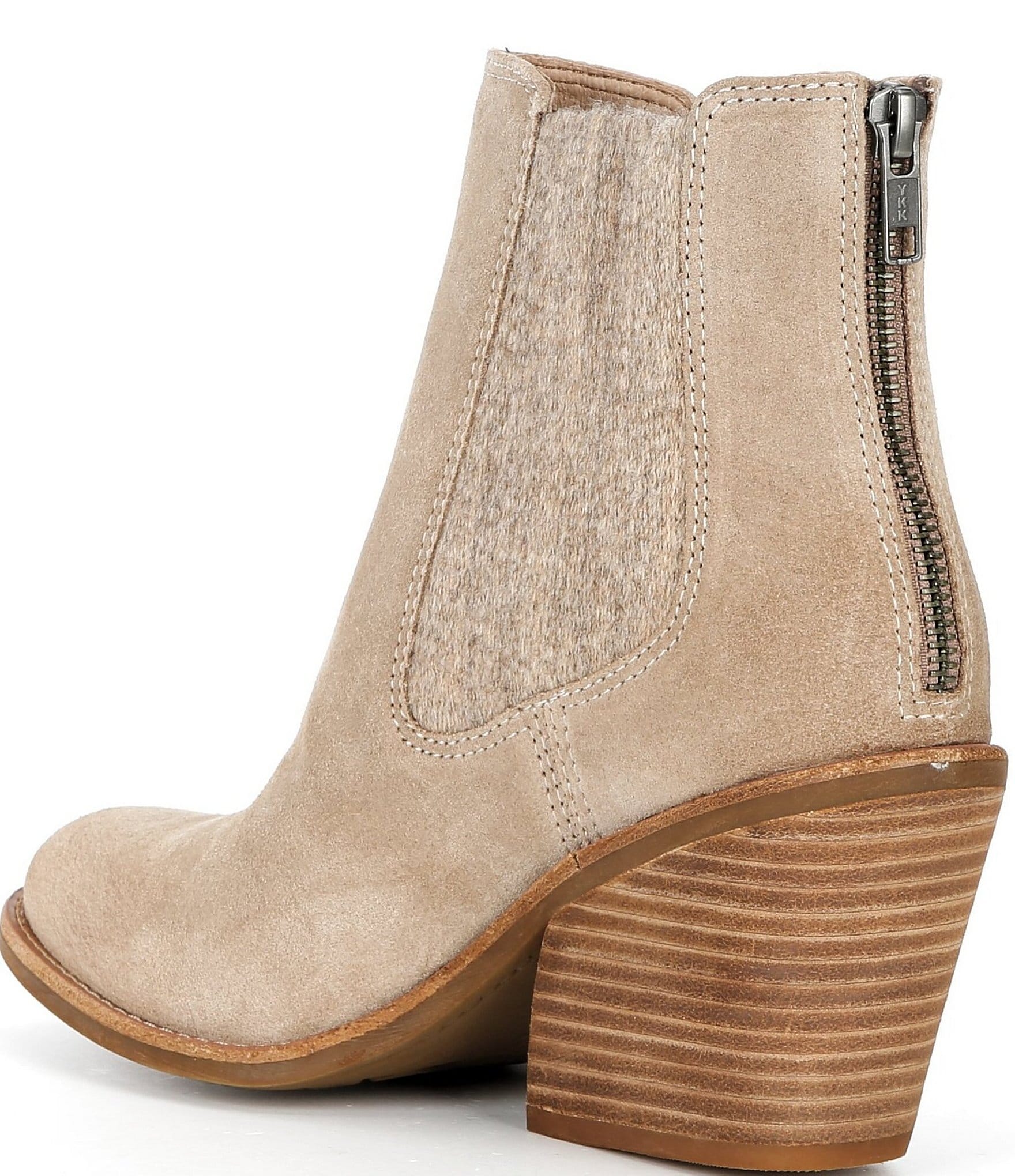 Sofft Tara Block Heel Suede Western Inspired Booties