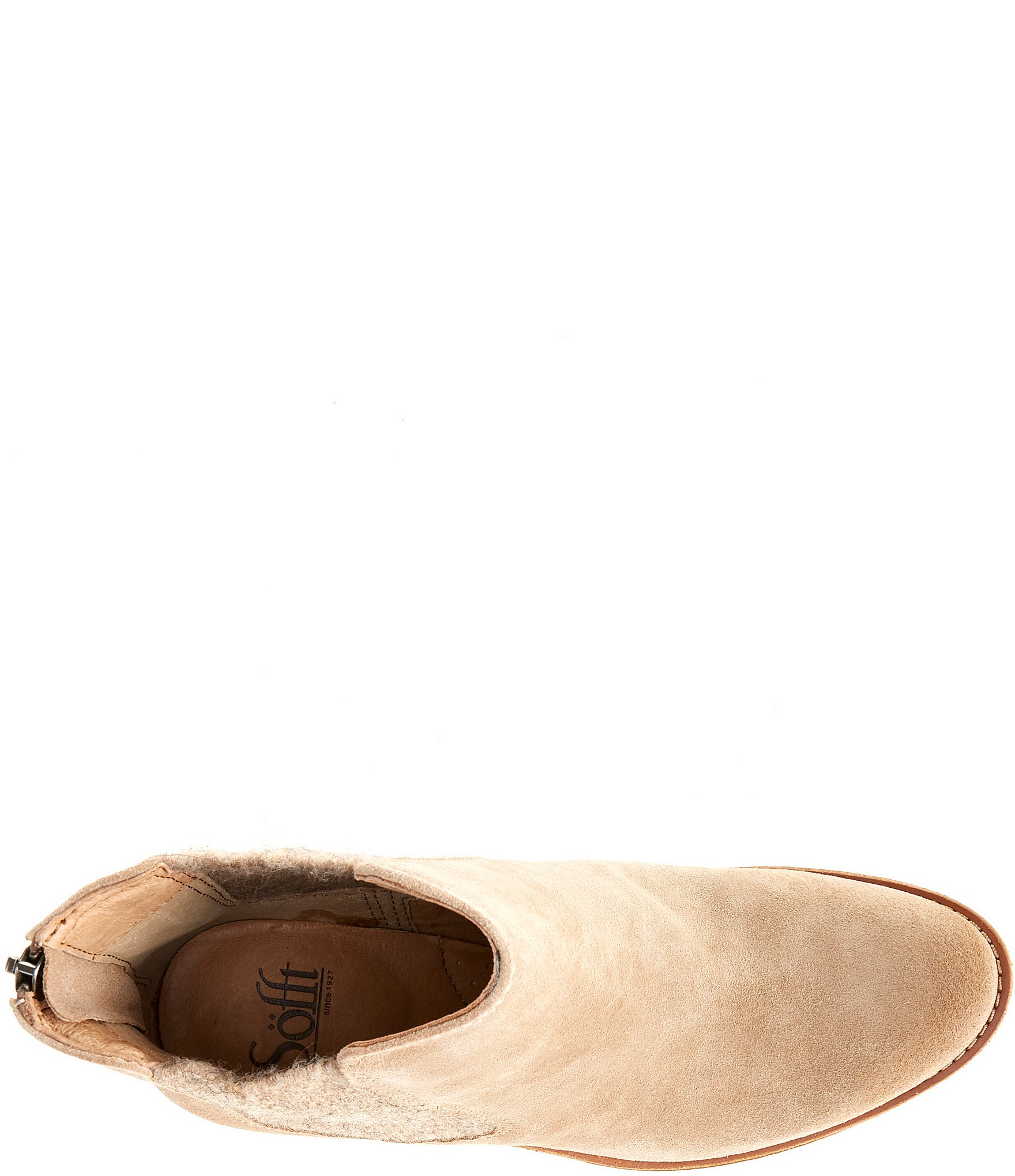 Sofft Tara Block Heel Suede Western Inspired Booties