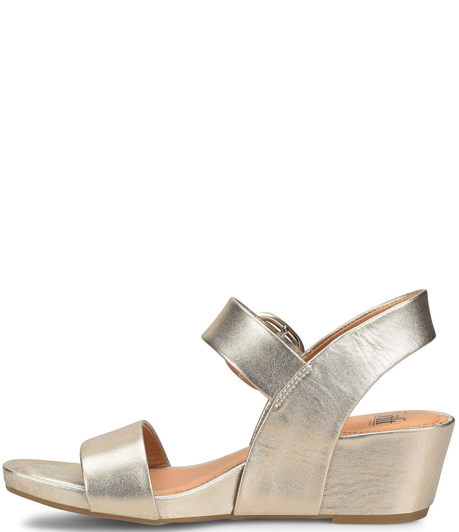 Sofft Vaya Leather Wedge Sandals