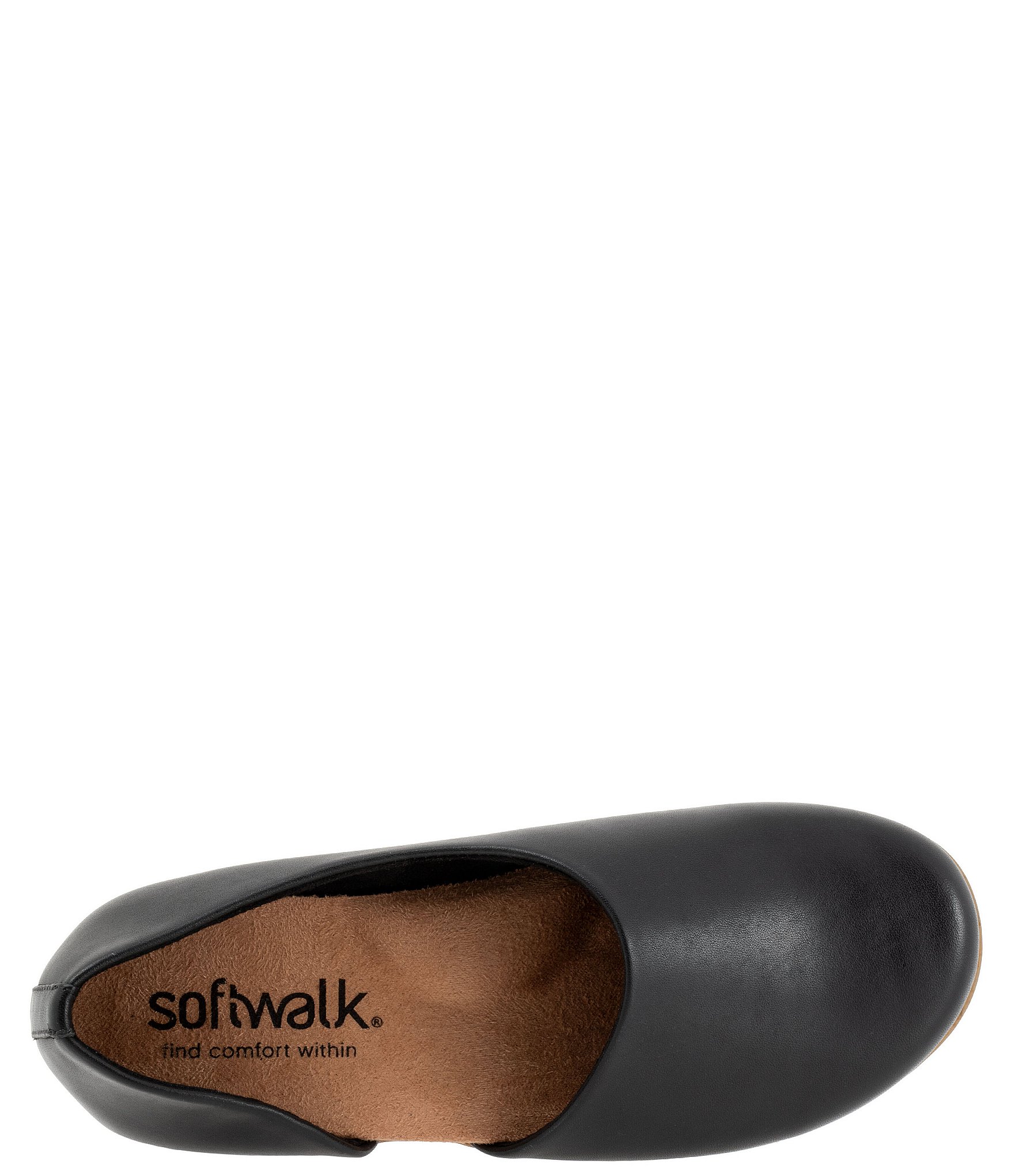 SoftWalk Addie Leather Open Side Clogs