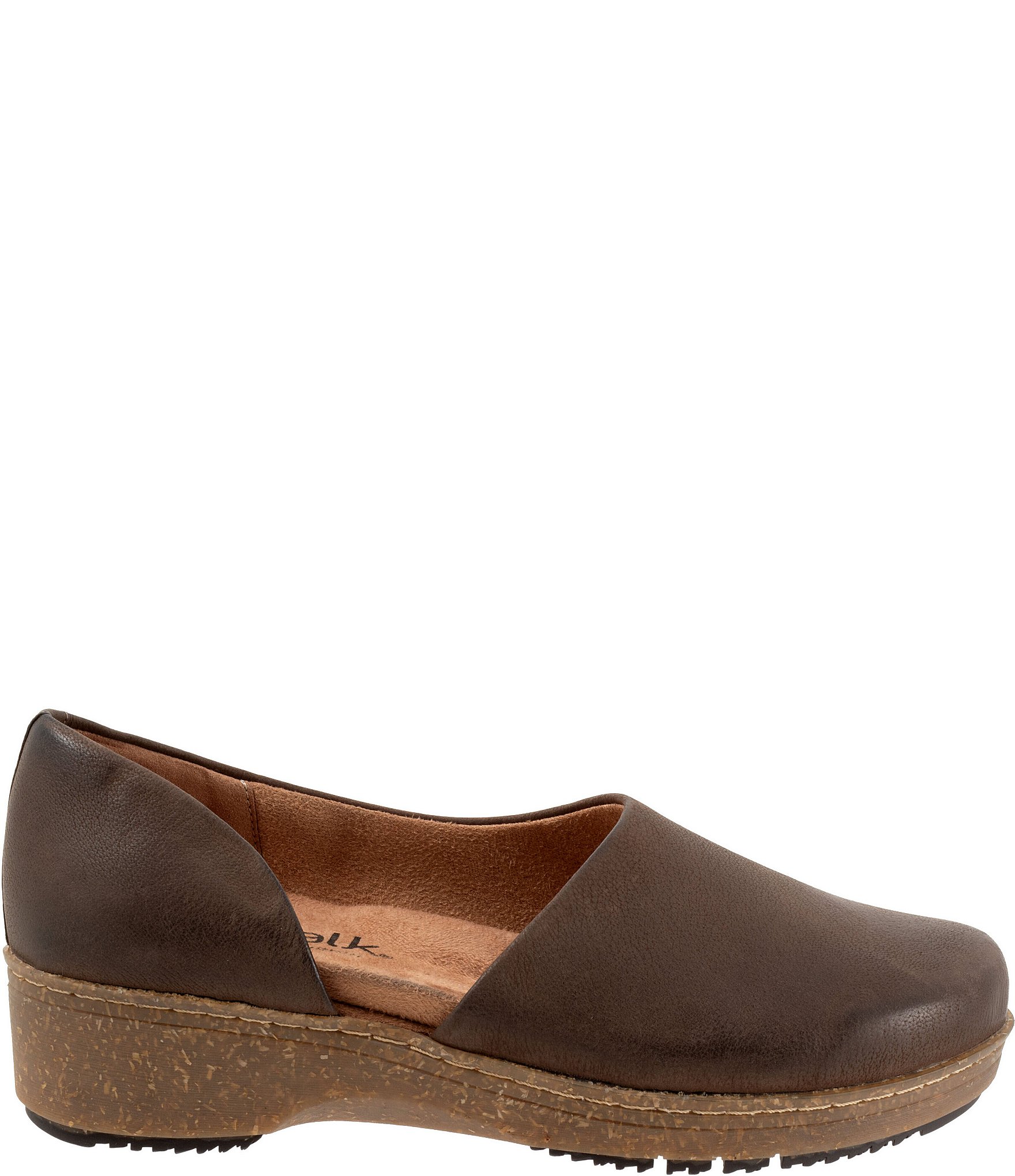 SoftWalk Addie Nubuck Suede d'Orsay Clogs