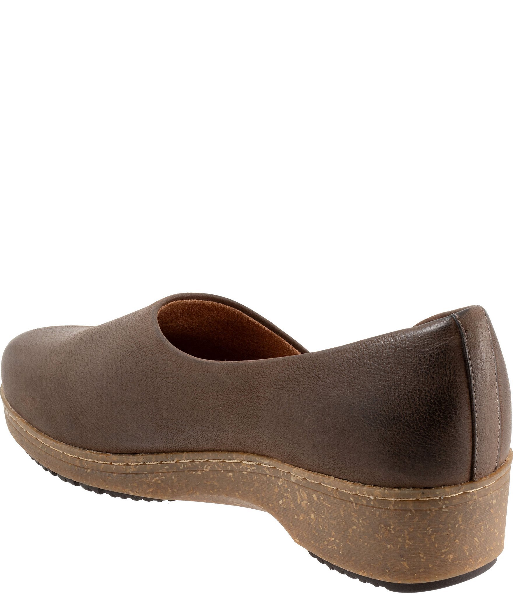 SoftWalk Addie Nubuck Suede d'Orsay Clogs