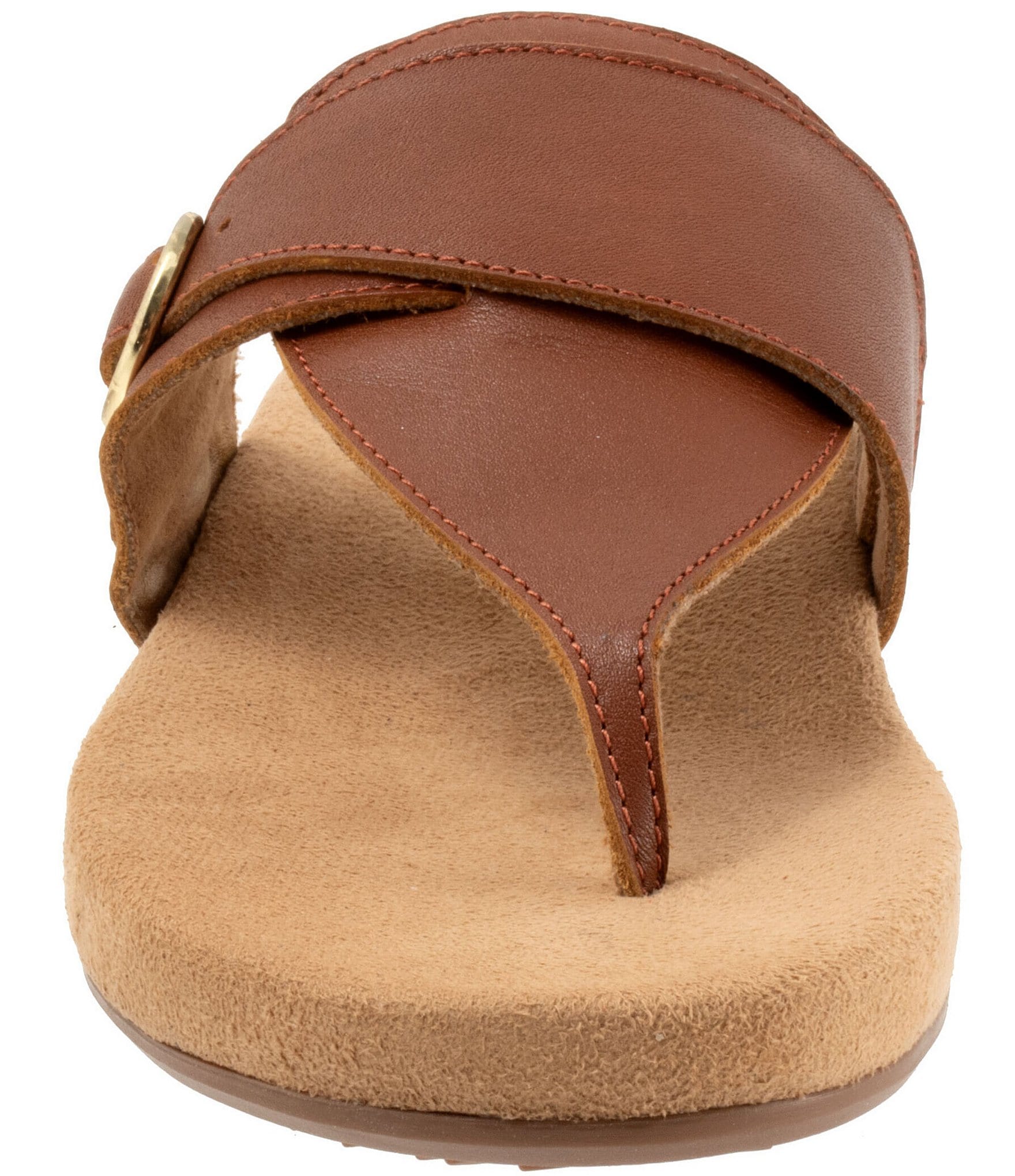 SoftWalk Belize 2.0 Leather Buckled Thong Sandals