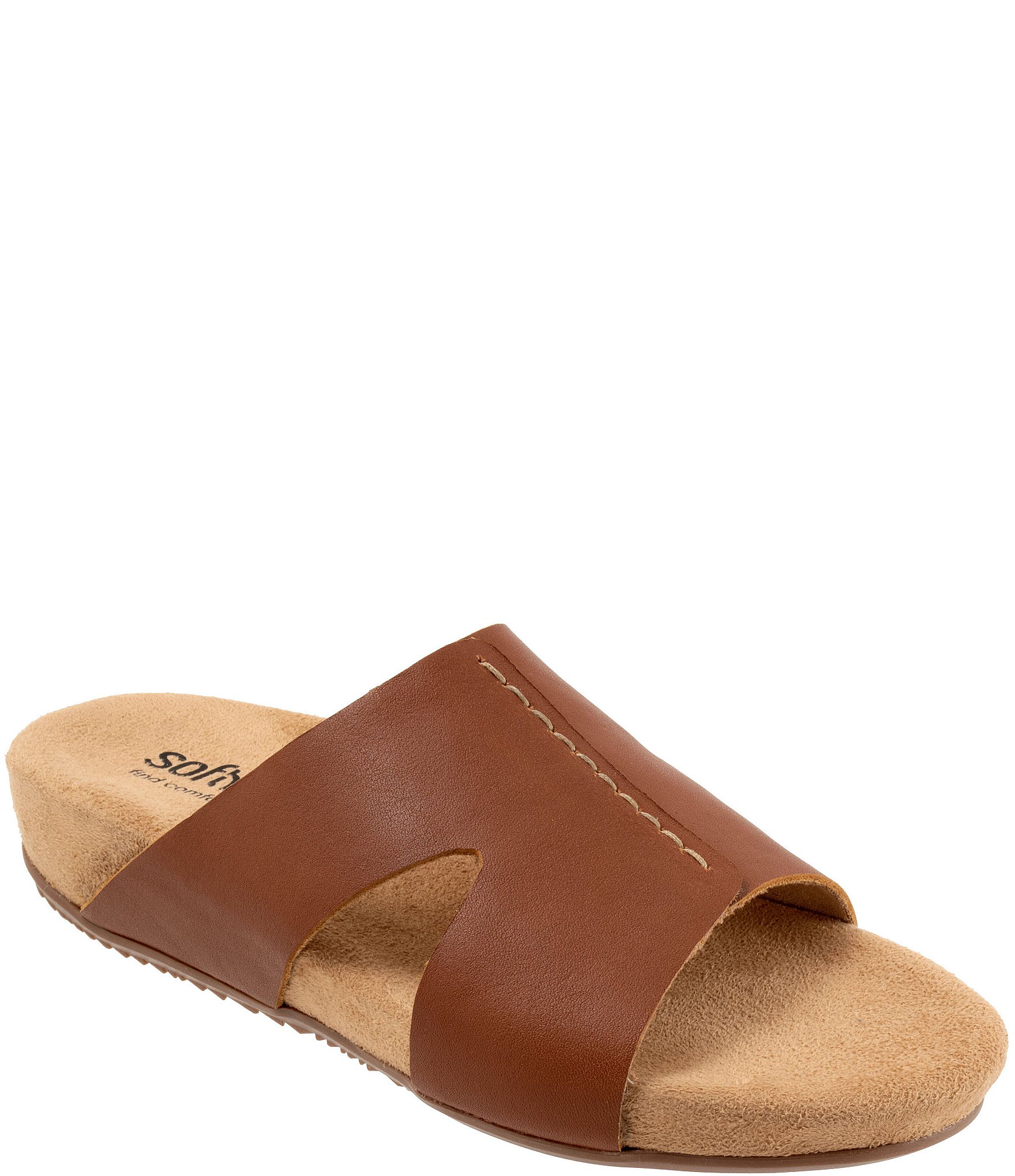SoftWalk Beverly 2.0 Leather Slide Sandals
