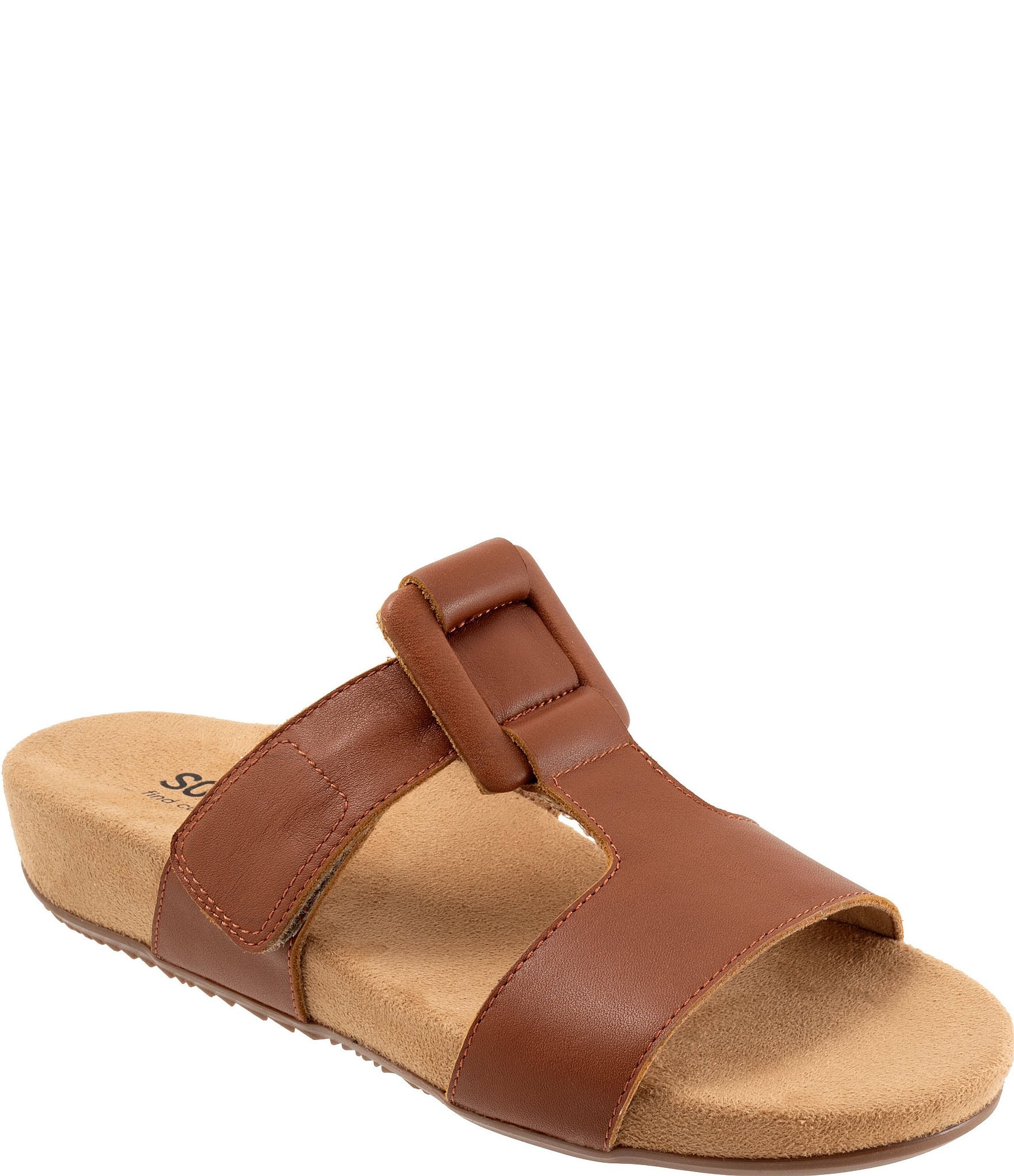 Softwalk Bexley Leather Slip-On Sandals
