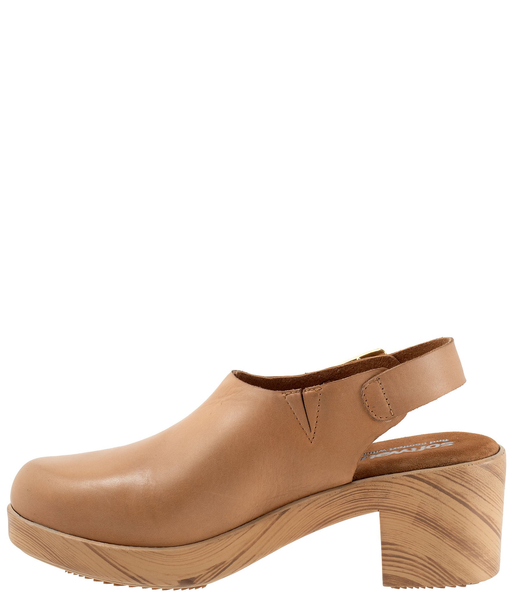 SoftWalk Fairbanks Leather Slingback Clogs