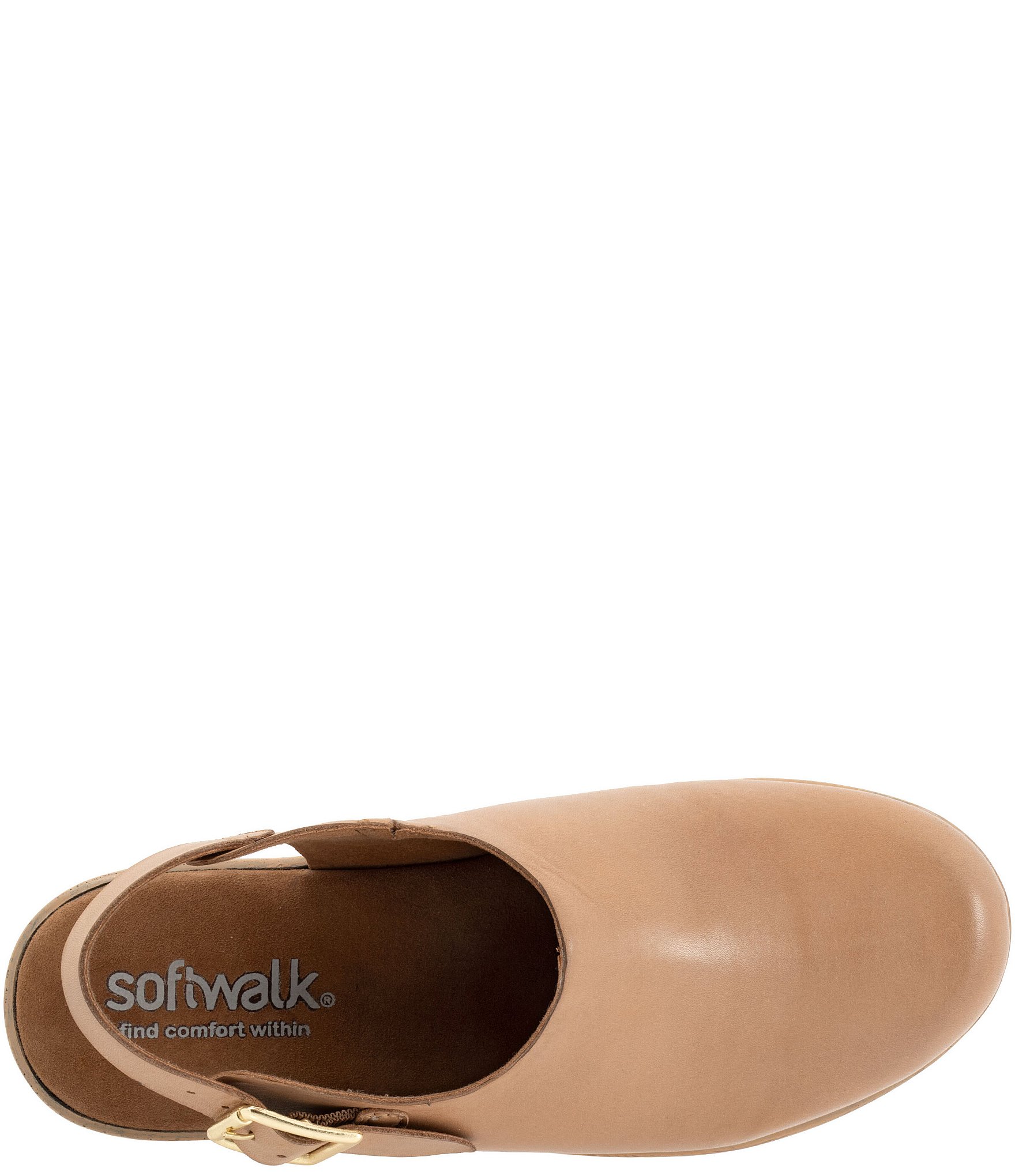 SoftWalk Fairbanks Leather Slingback Clogs