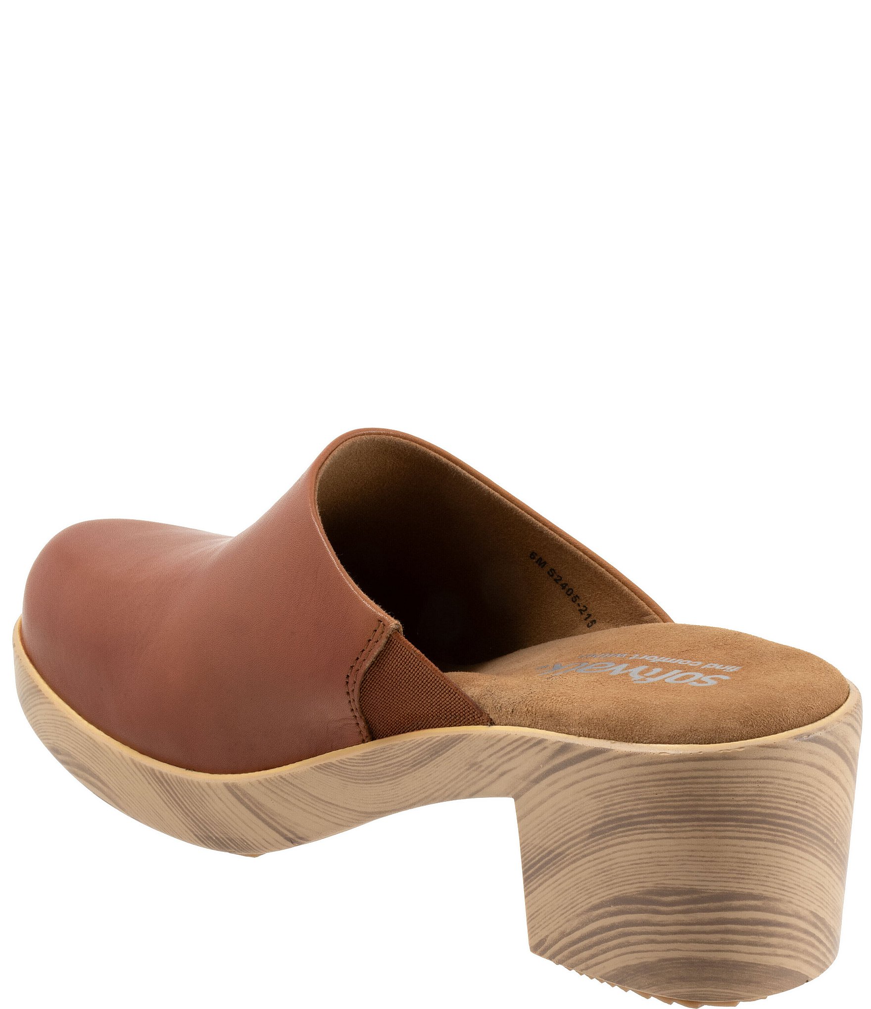 SoftWalk Felida Leather Platform Clogs
