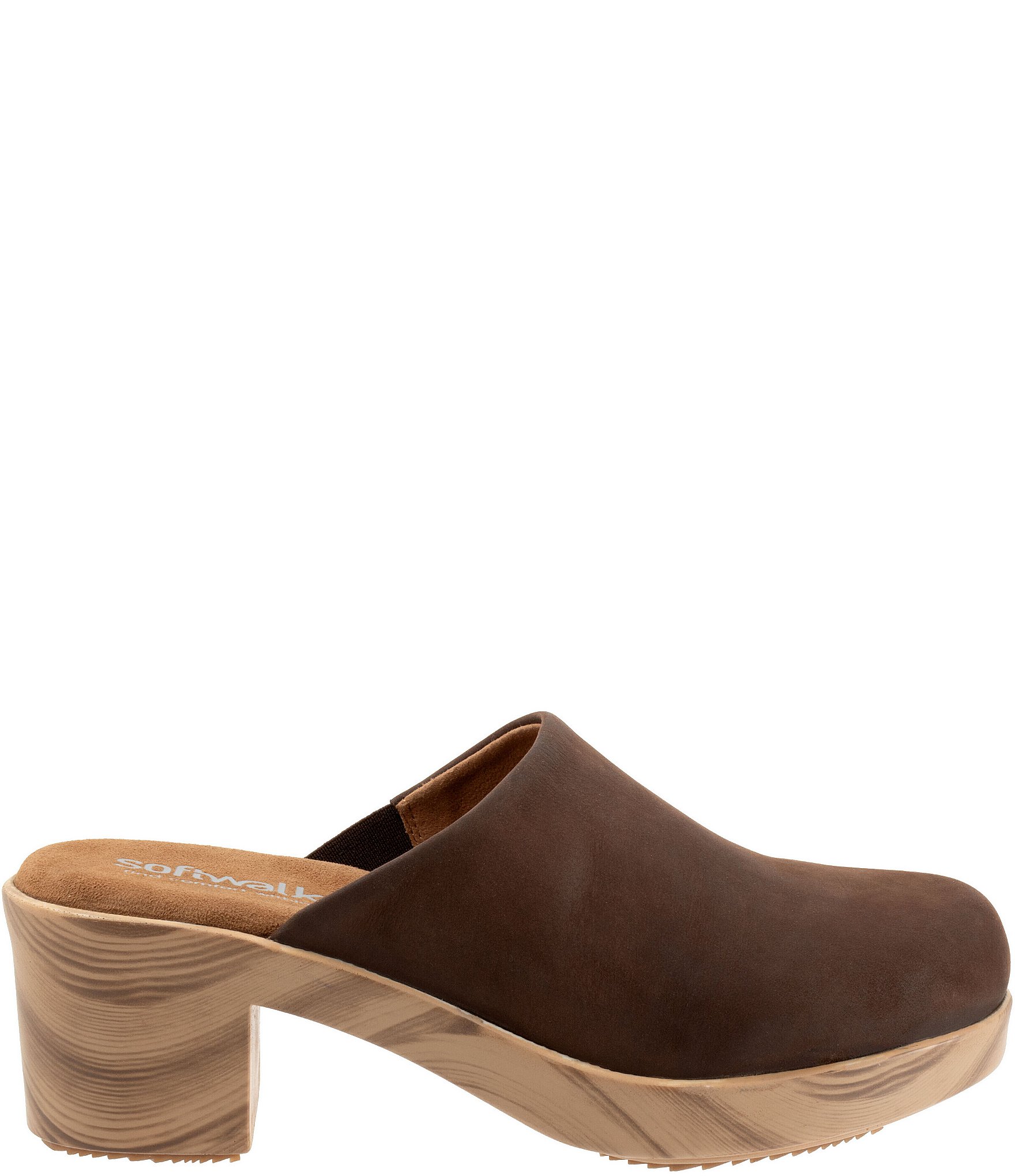 SoftWalk Felida Oiled Leather Clogs