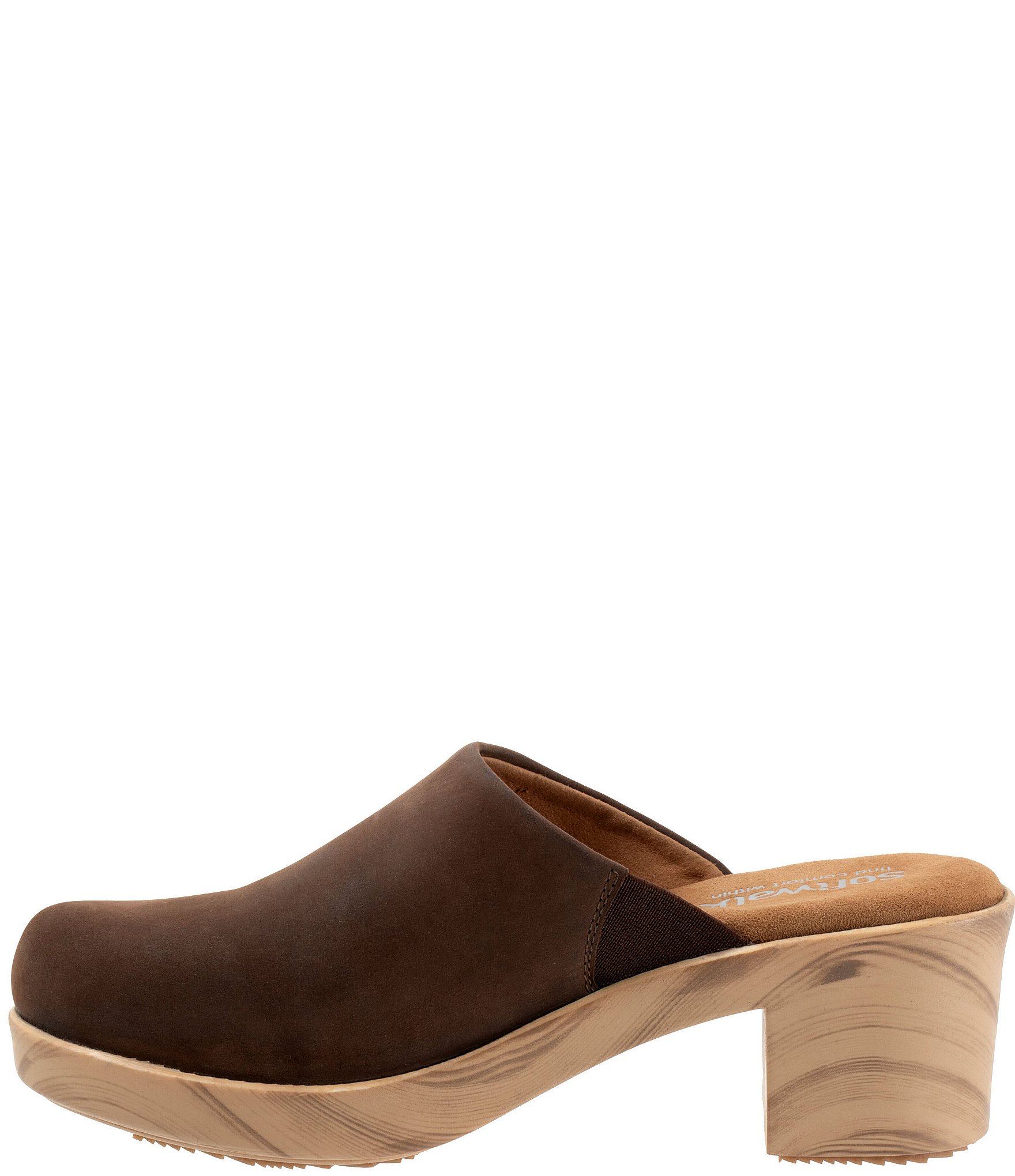 SoftWalk Felida Oiled Leather Clogs