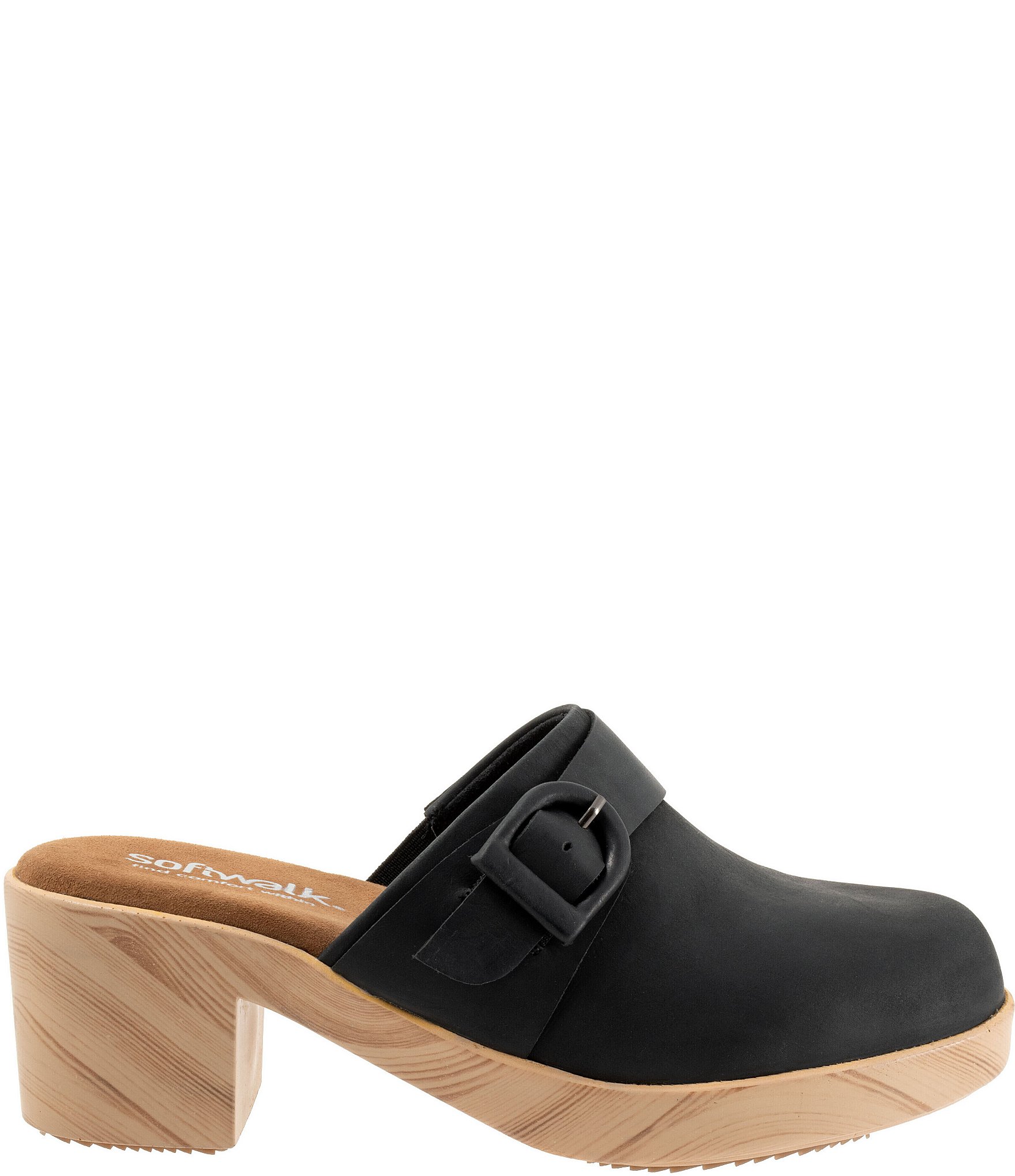 SoftWalk Ferrara Oiled Leather Clogs