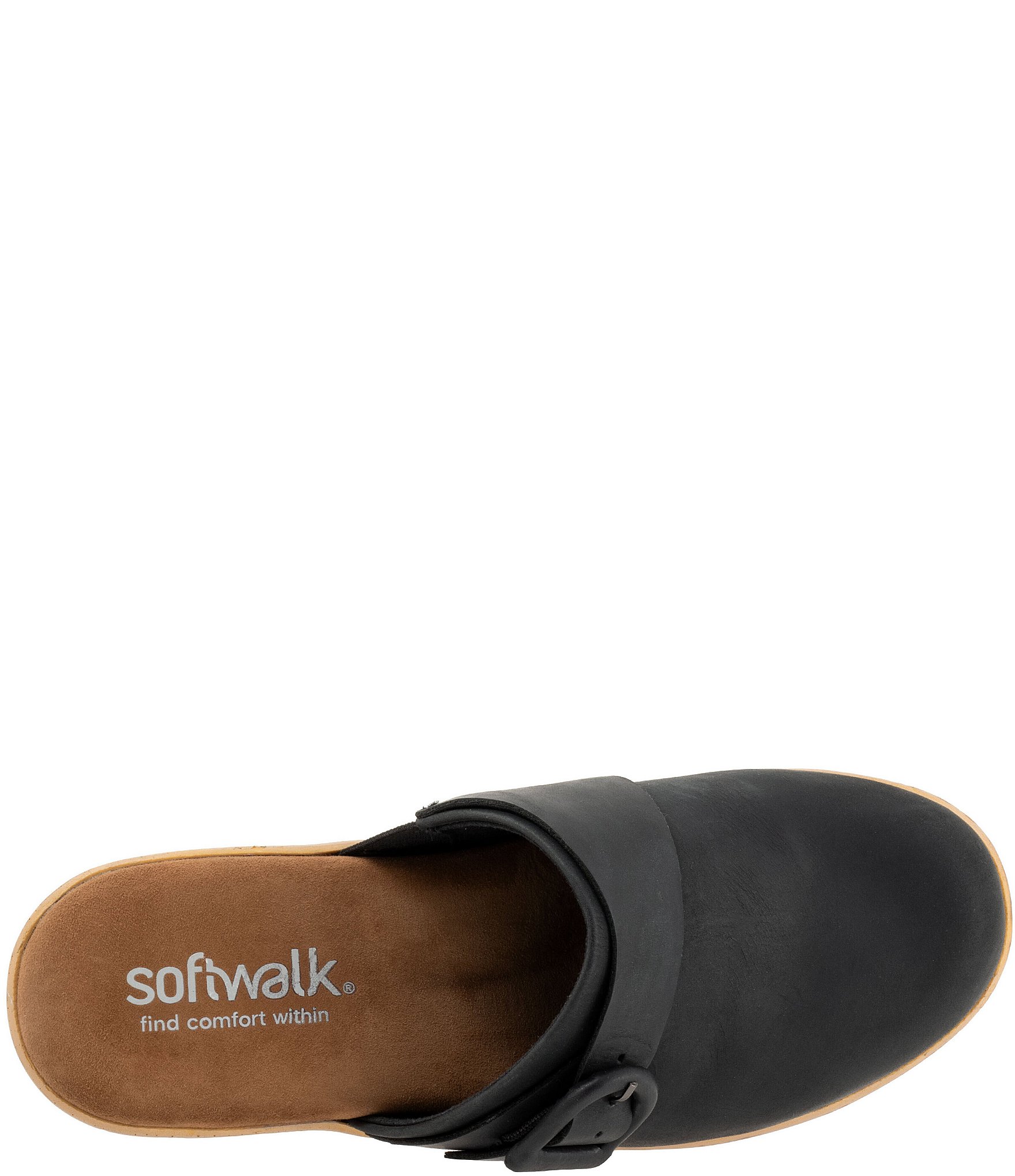 SoftWalk Ferrara Oiled Leather Clogs