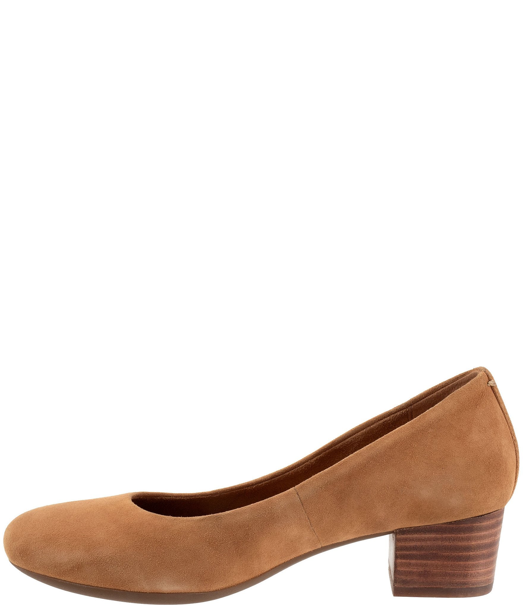 SoftWalk Lynn Suede Block Heel Pumps