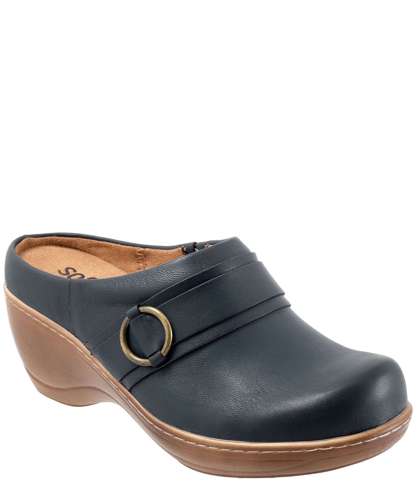 SoftWalk Macintyre Leather Clogs